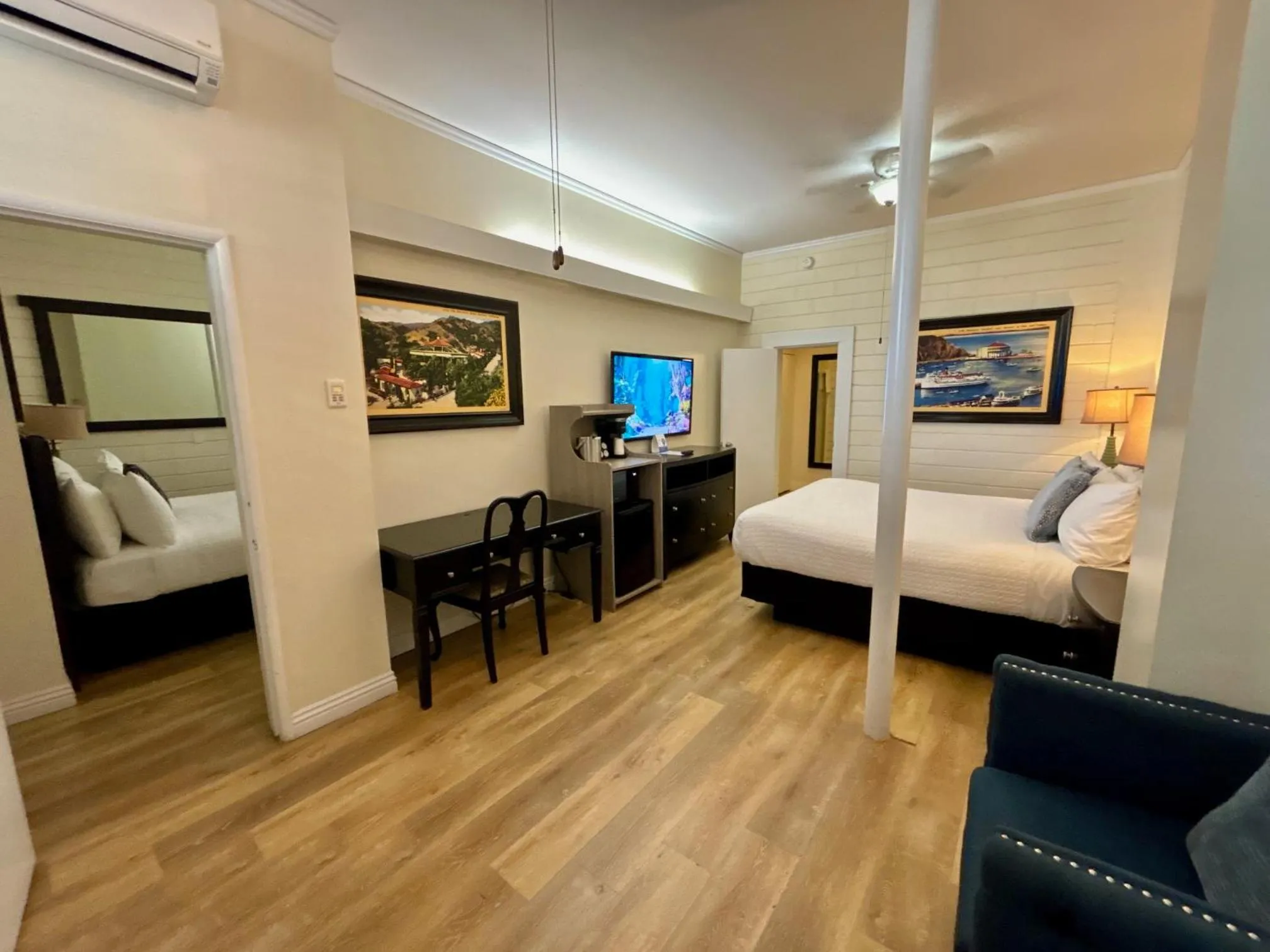 Bed in Catalina Courtyard Suites