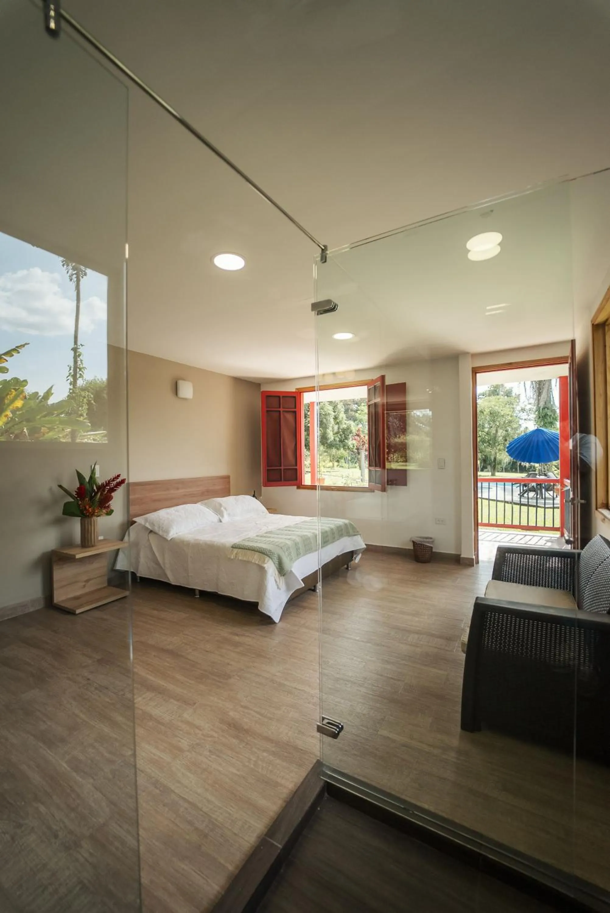 Photo of the whole room, Bed in Finca Hotel