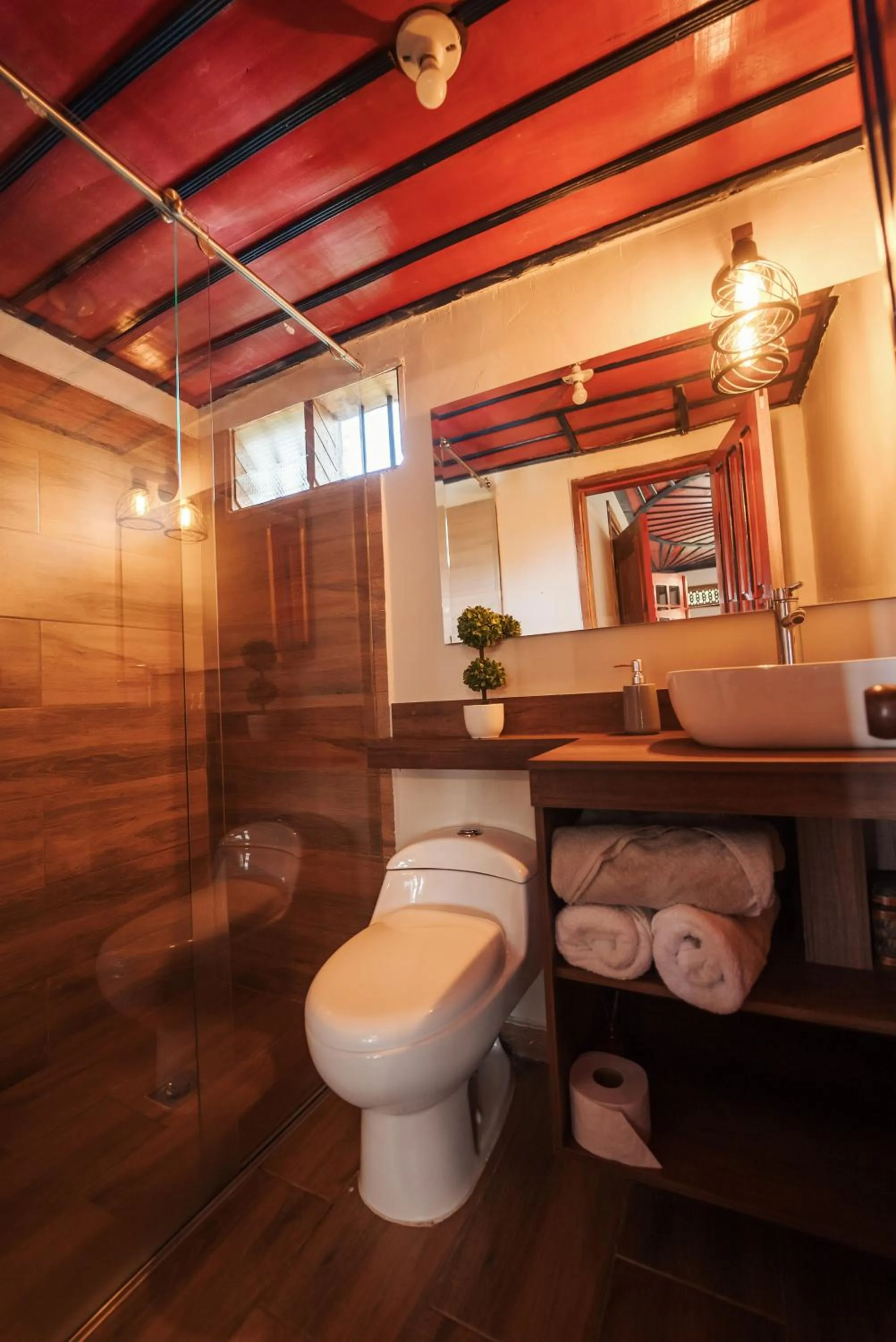 Bathroom in Finca Hotel