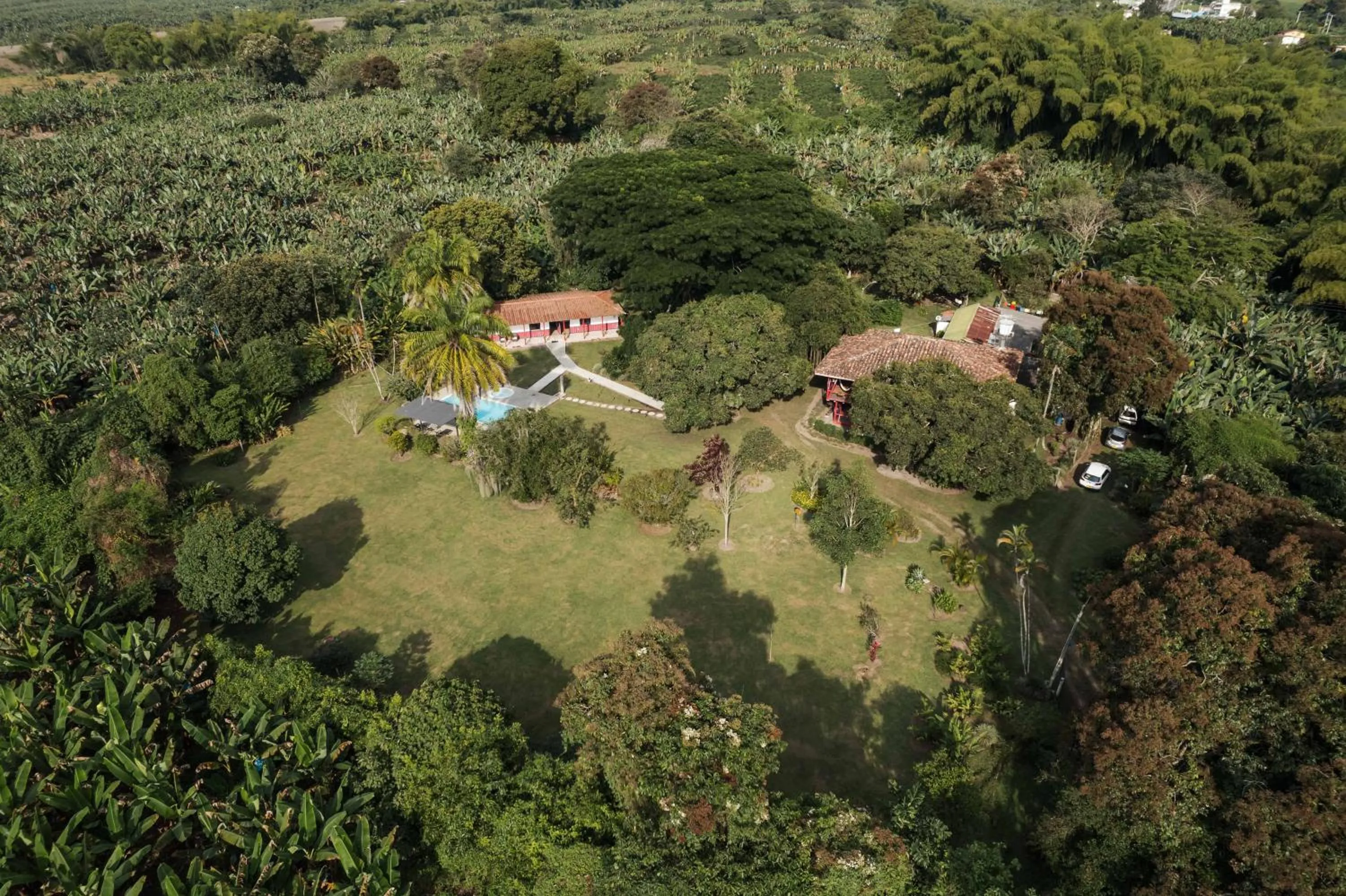 Bird's eye view in Finca Hotel