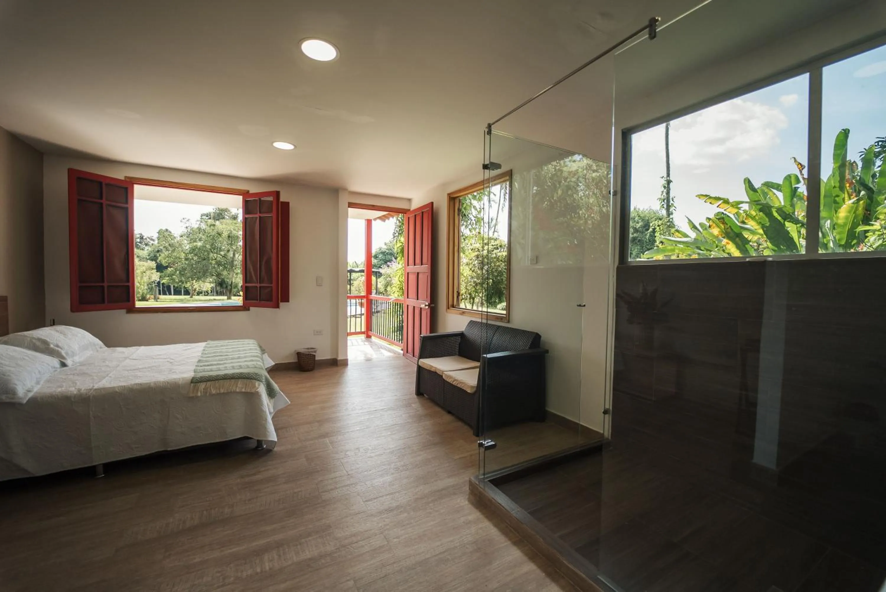 Photo of the whole room, Bed in Finca Hotel