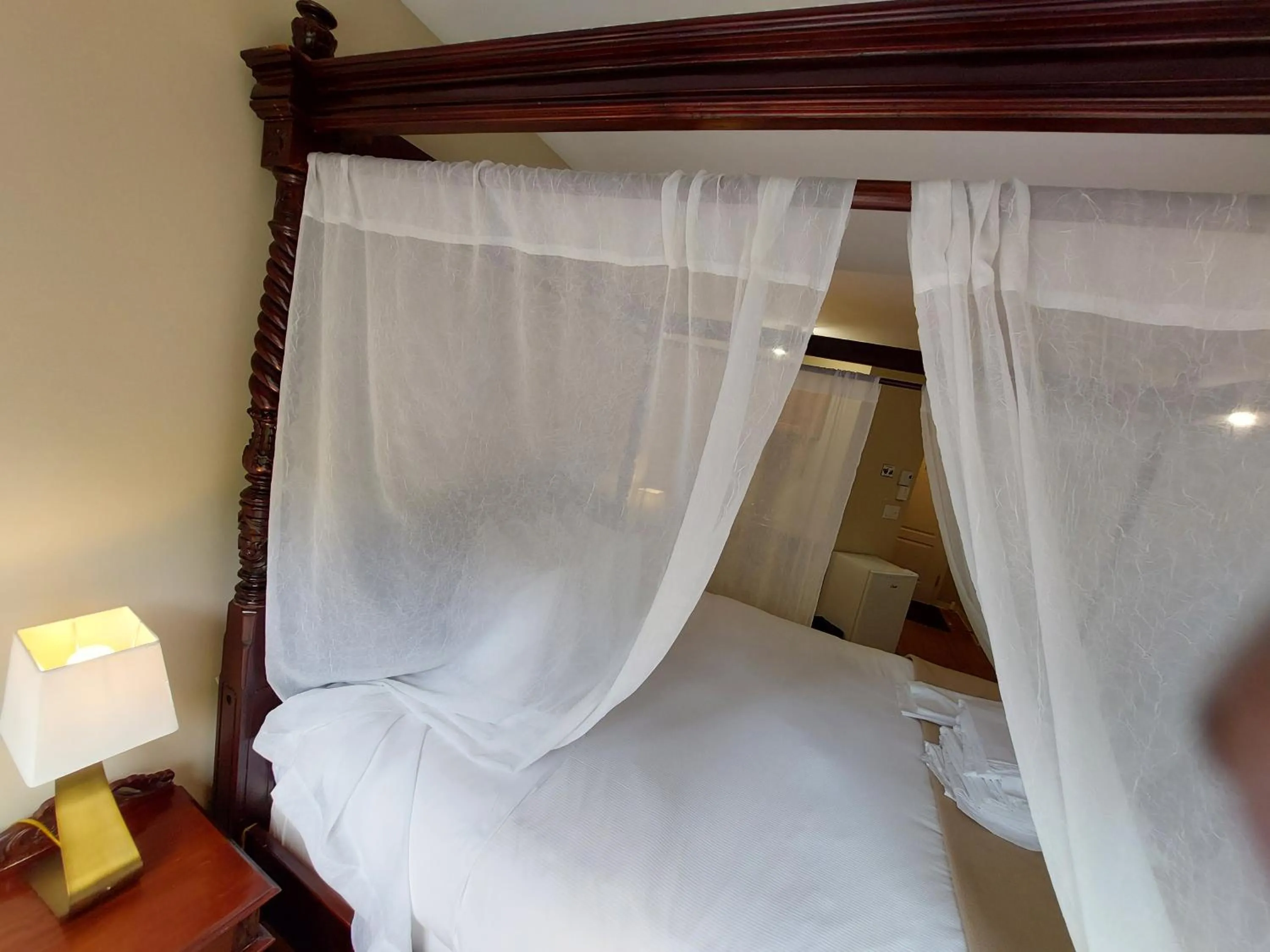 Bed in Studio-hôtel Villegiature Saint-Sauveur