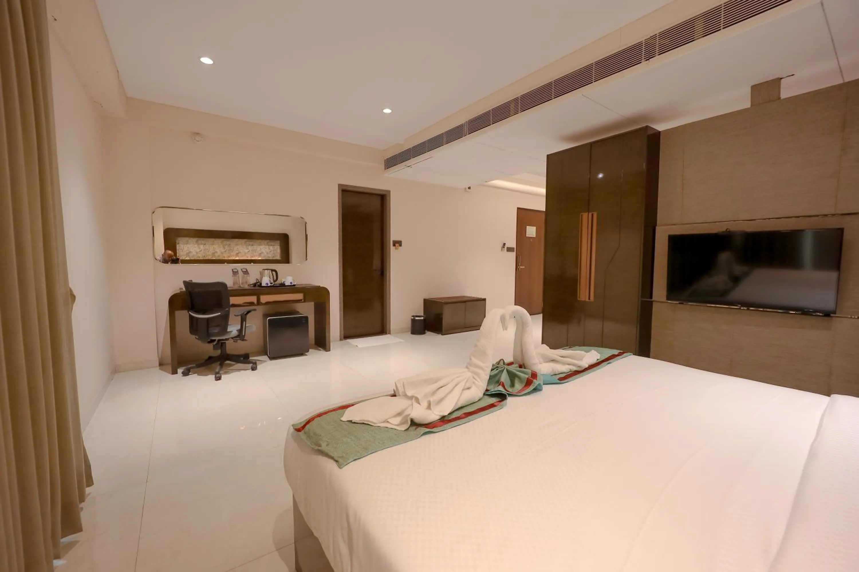 View (from property/room), Bed in Zip By Spree Hotels Surat