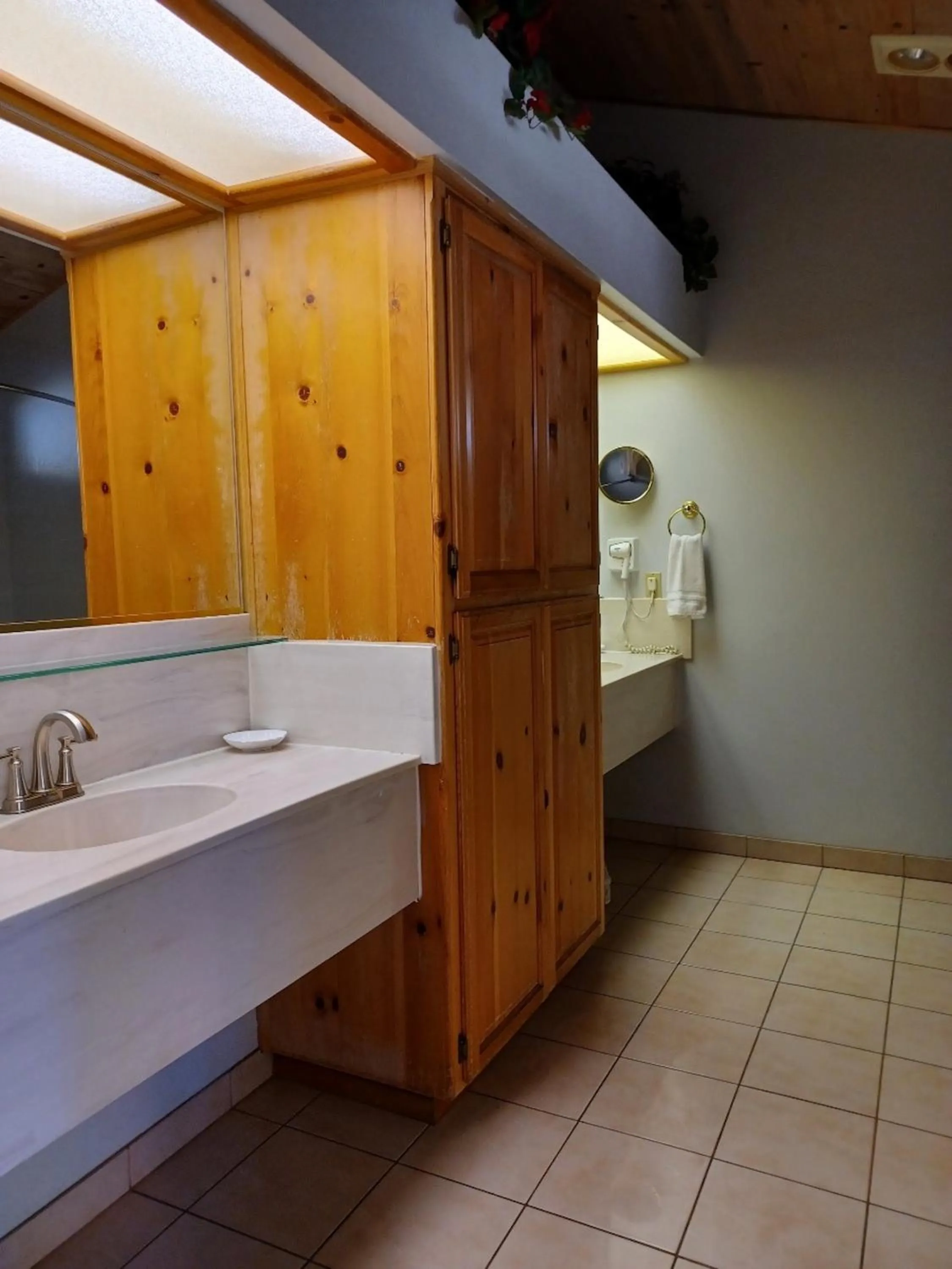 Bathroom in Whispering Pines Lodge