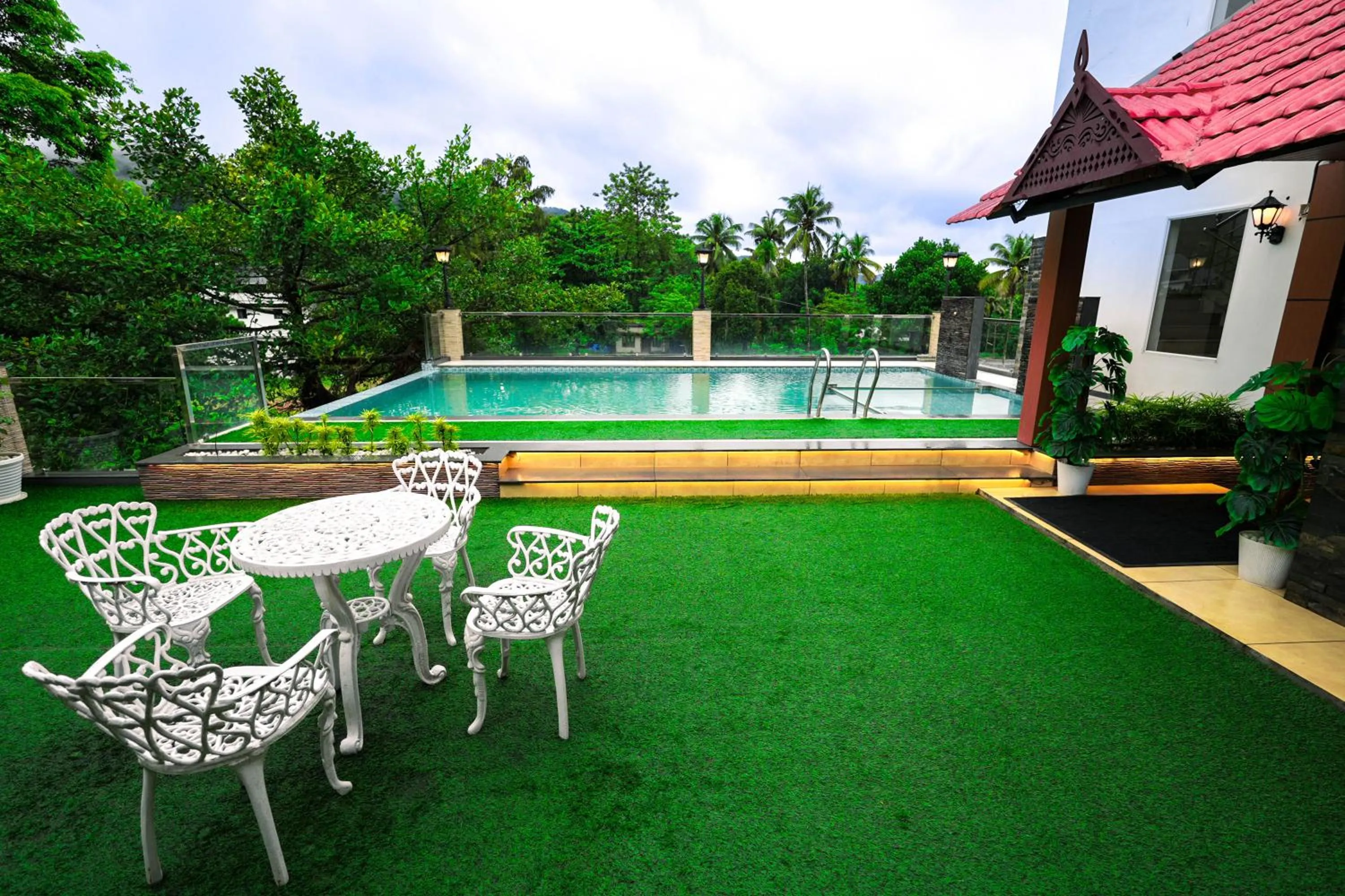 Pool view in Athirappilly Rainland Resort