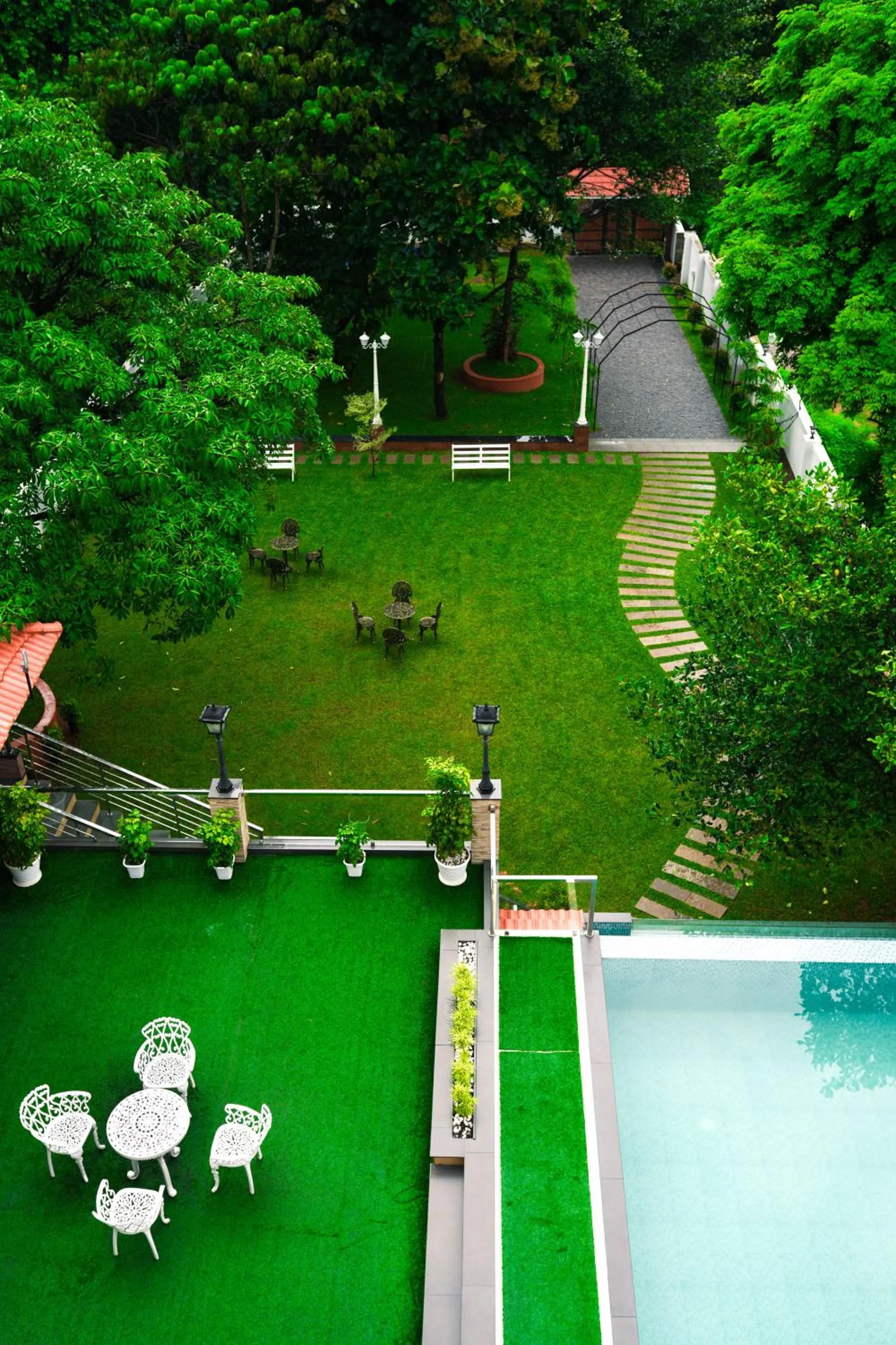 Garden view in Athirappilly Rainland Resort