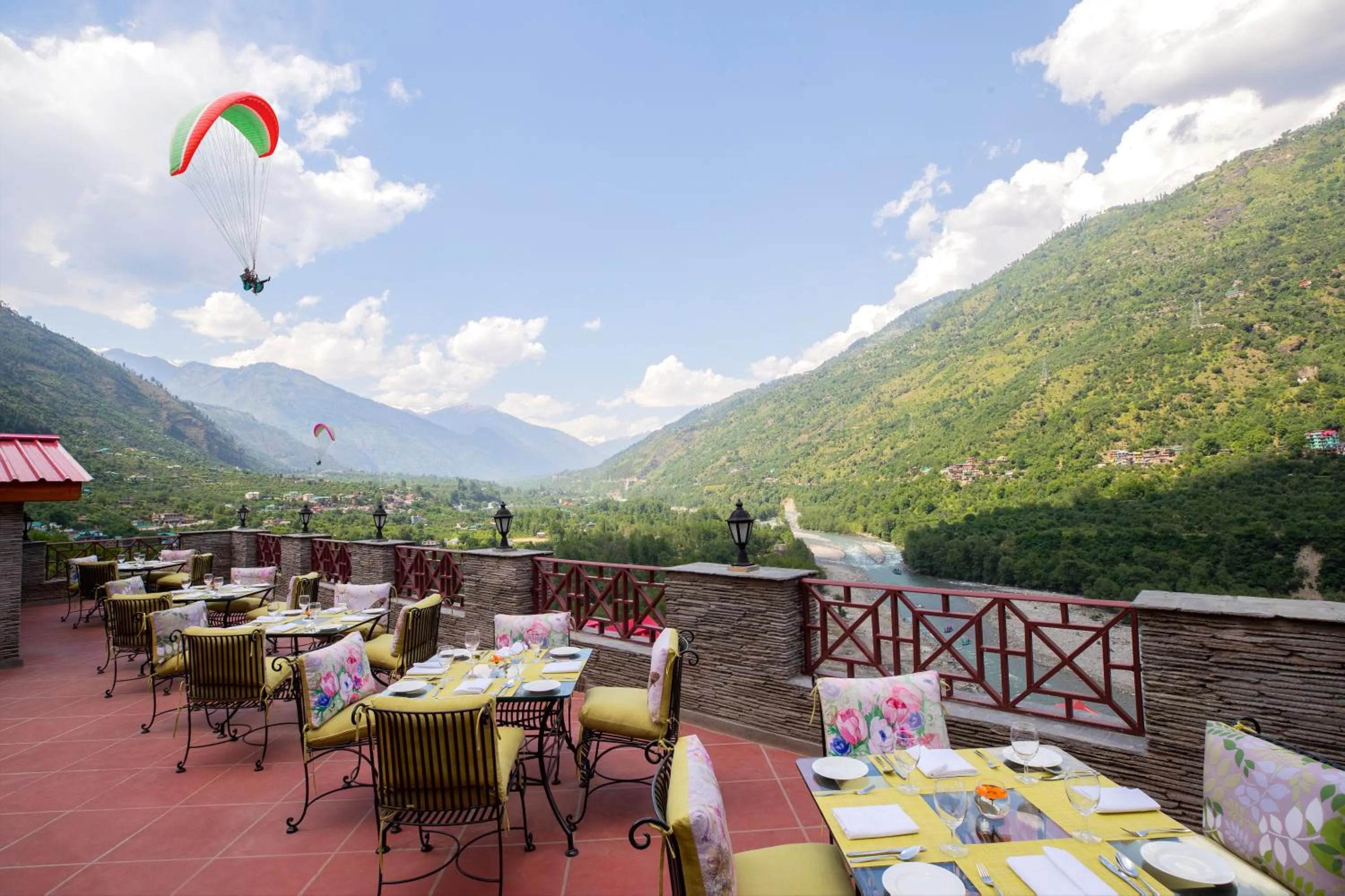 Mountain view in Regenta Inn by Riverside Manali