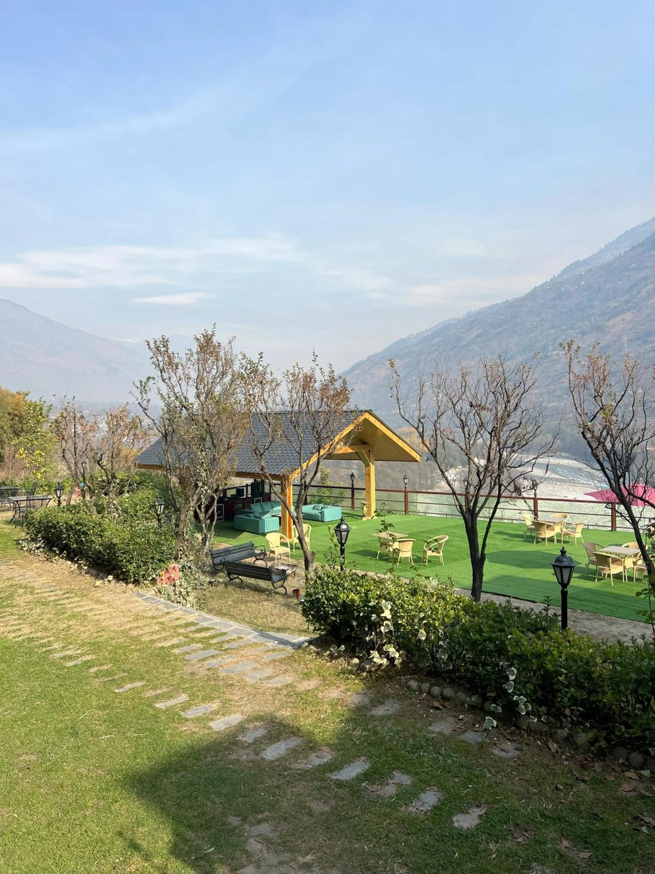 Garden view in Regenta Inn by Riverside Manali