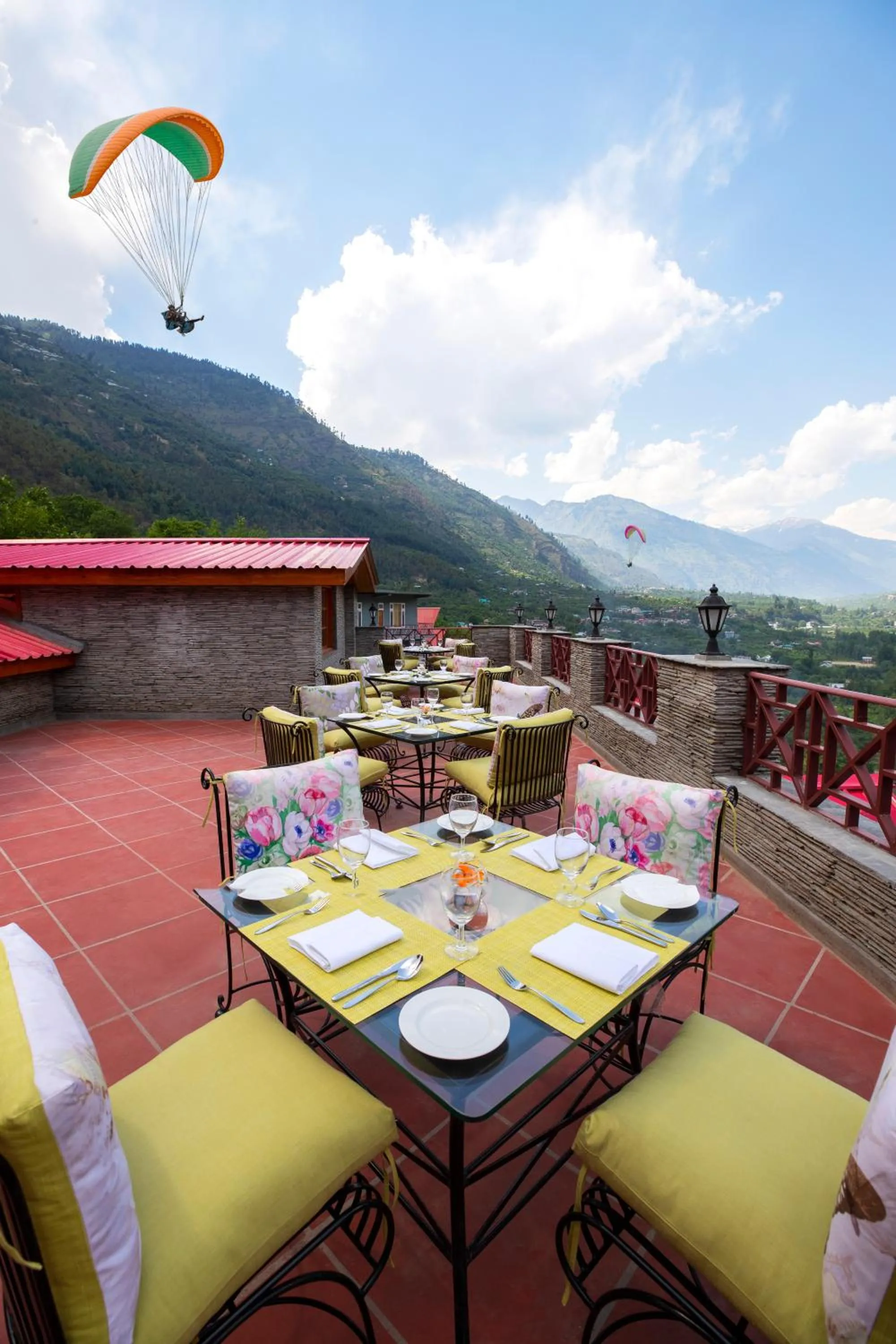 Balcony/Terrace in Regenta Inn by Riverside Manali