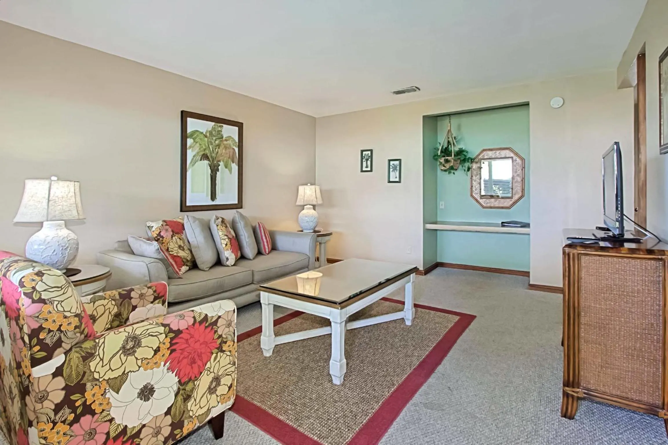 Living room in The Conch House Marina Resort