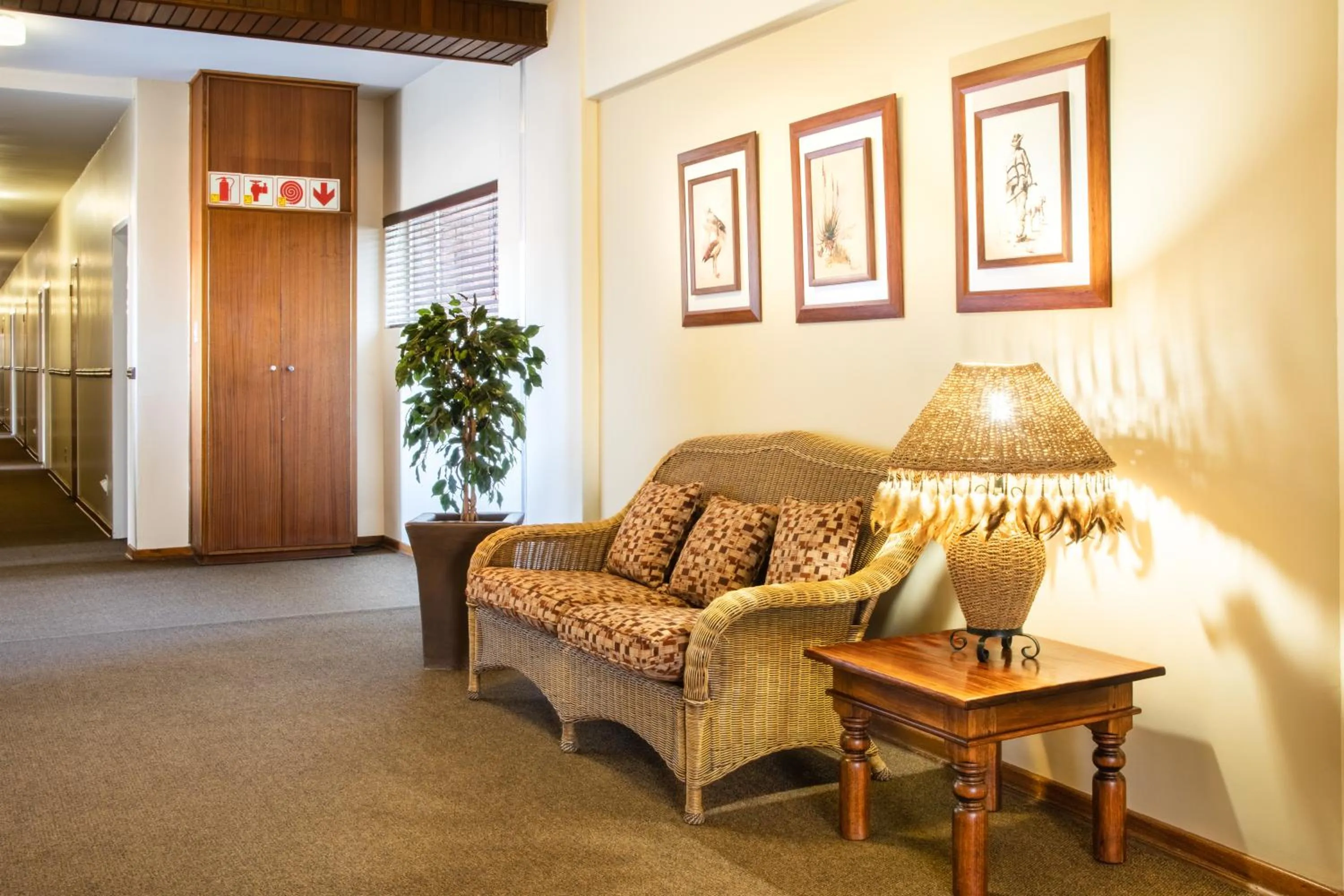 Seating area in Elgro Hotel Potchefstroom