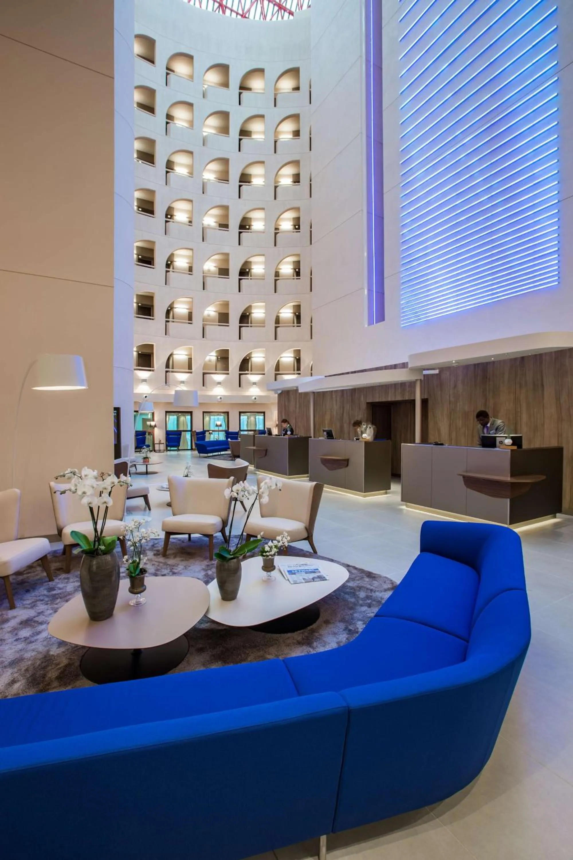 Lobby or reception in Radisson Blu Hotel, Lyon