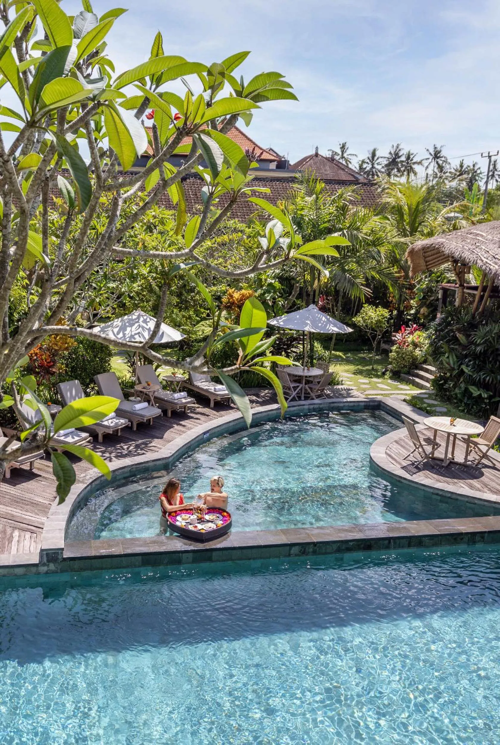Pool view in Kailash Suites by GenuineHost