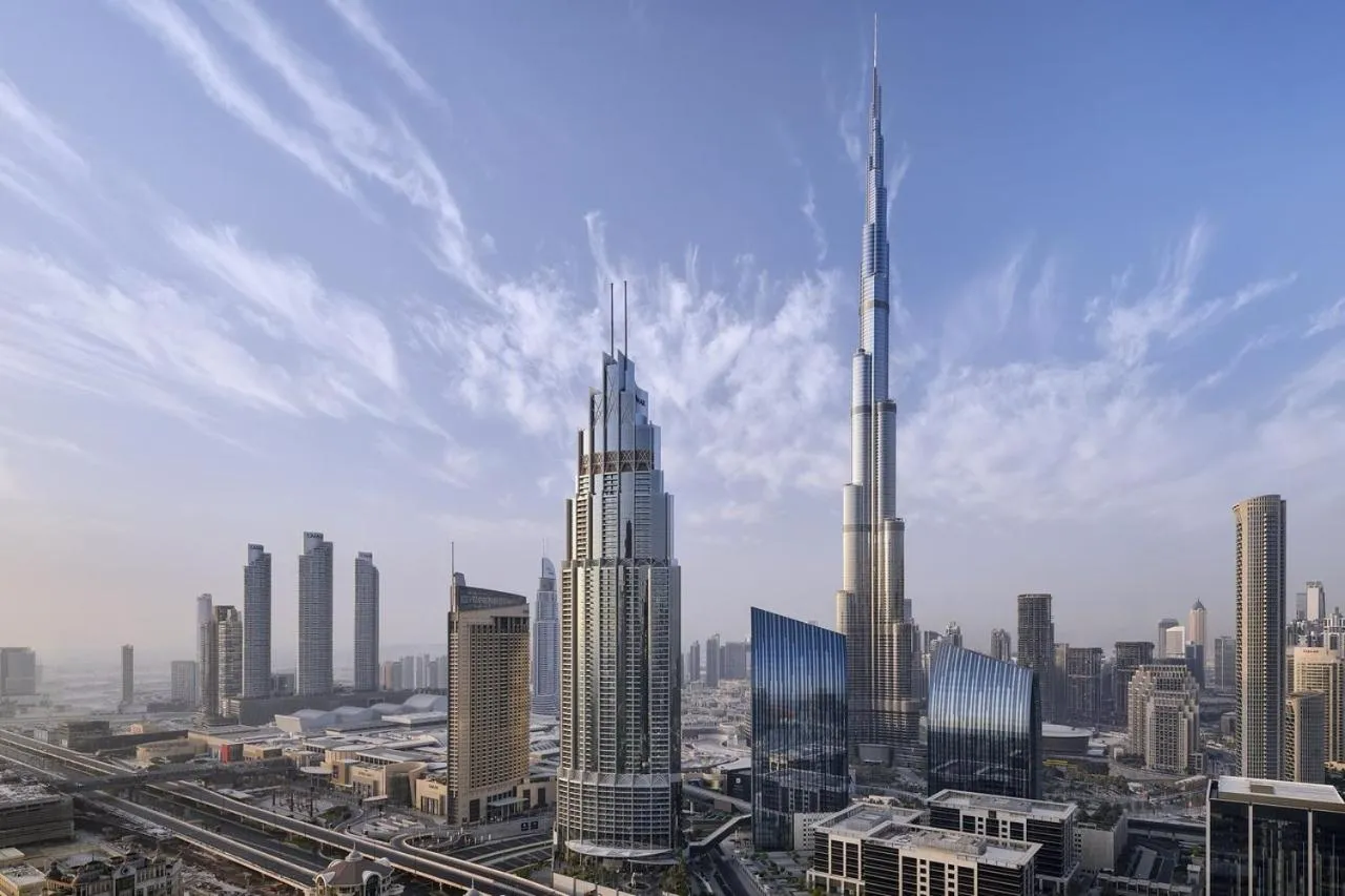Property building in Amazing 2 bedroom with full burj view