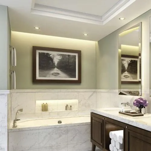 Bathroom in Amazing 2 bedroom with full burj view