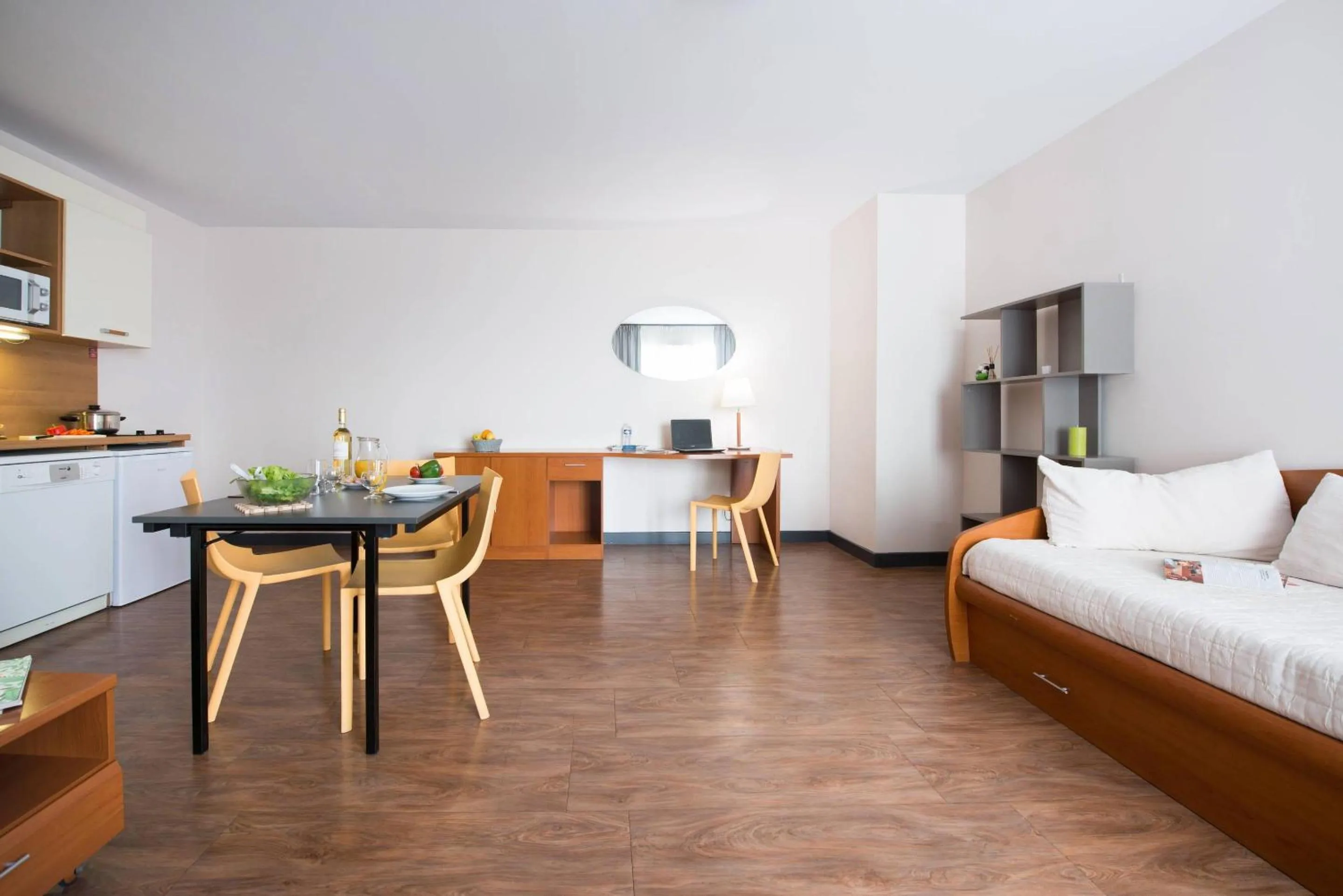 Bedroom in Comfort Aparthotel Saint-Nazaire Les Portes de l Ocean