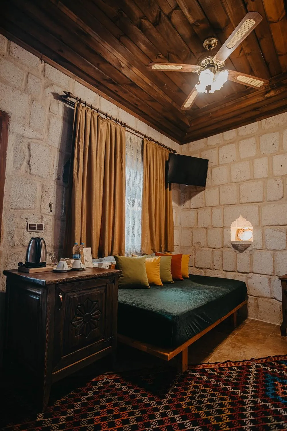 Bed in Prime Cappadocia Suites