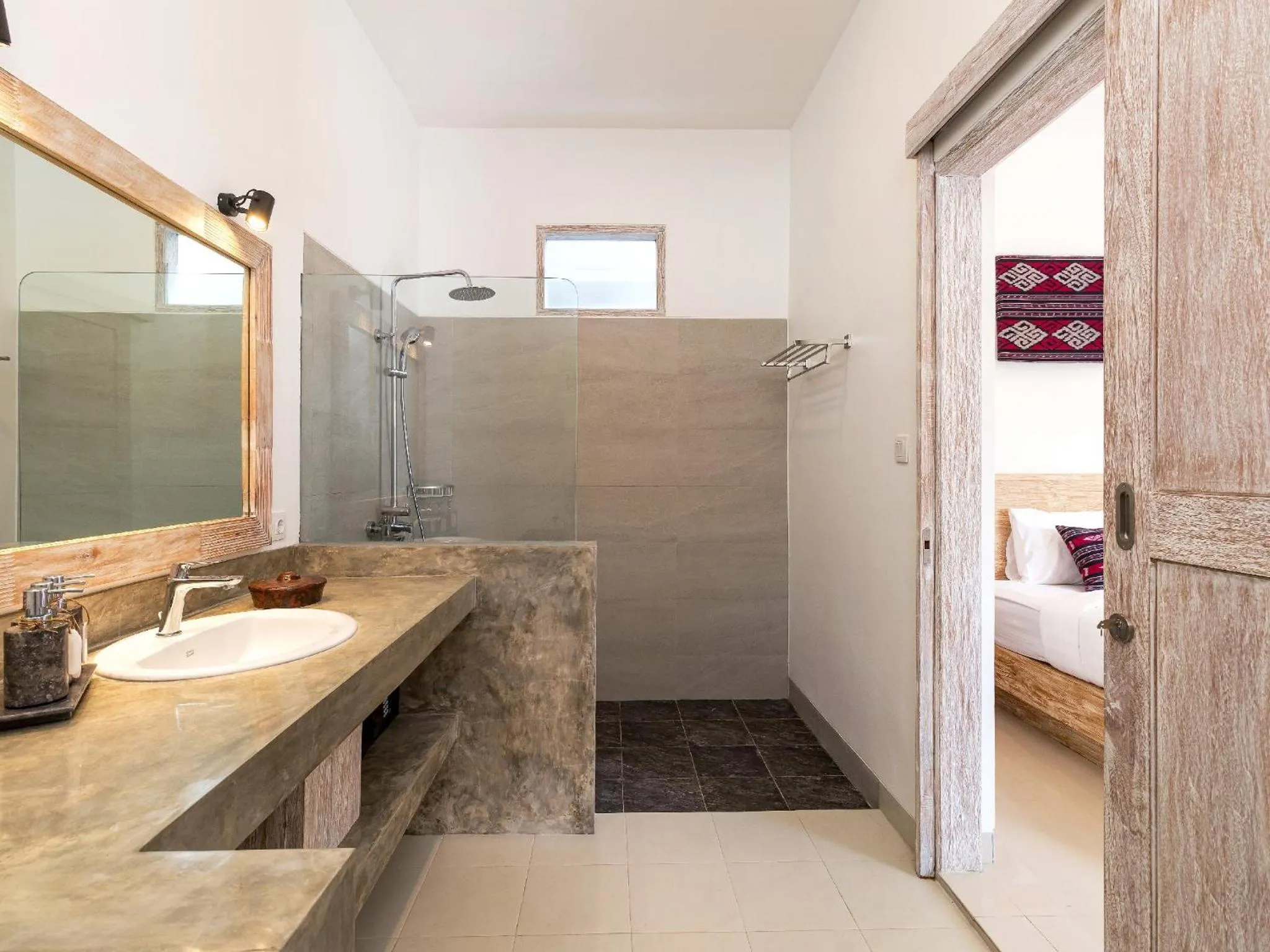 Bathroom in Villa Hiburan 1 by Villa Finder