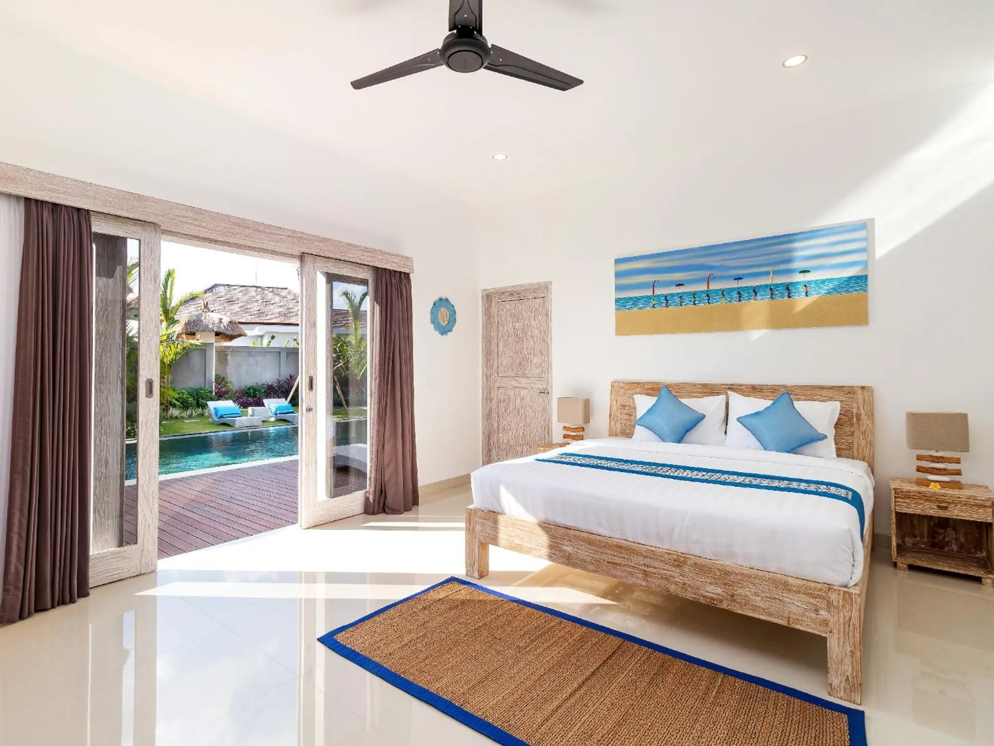 Bed in Villa Hiburan 1 by Villa Finder