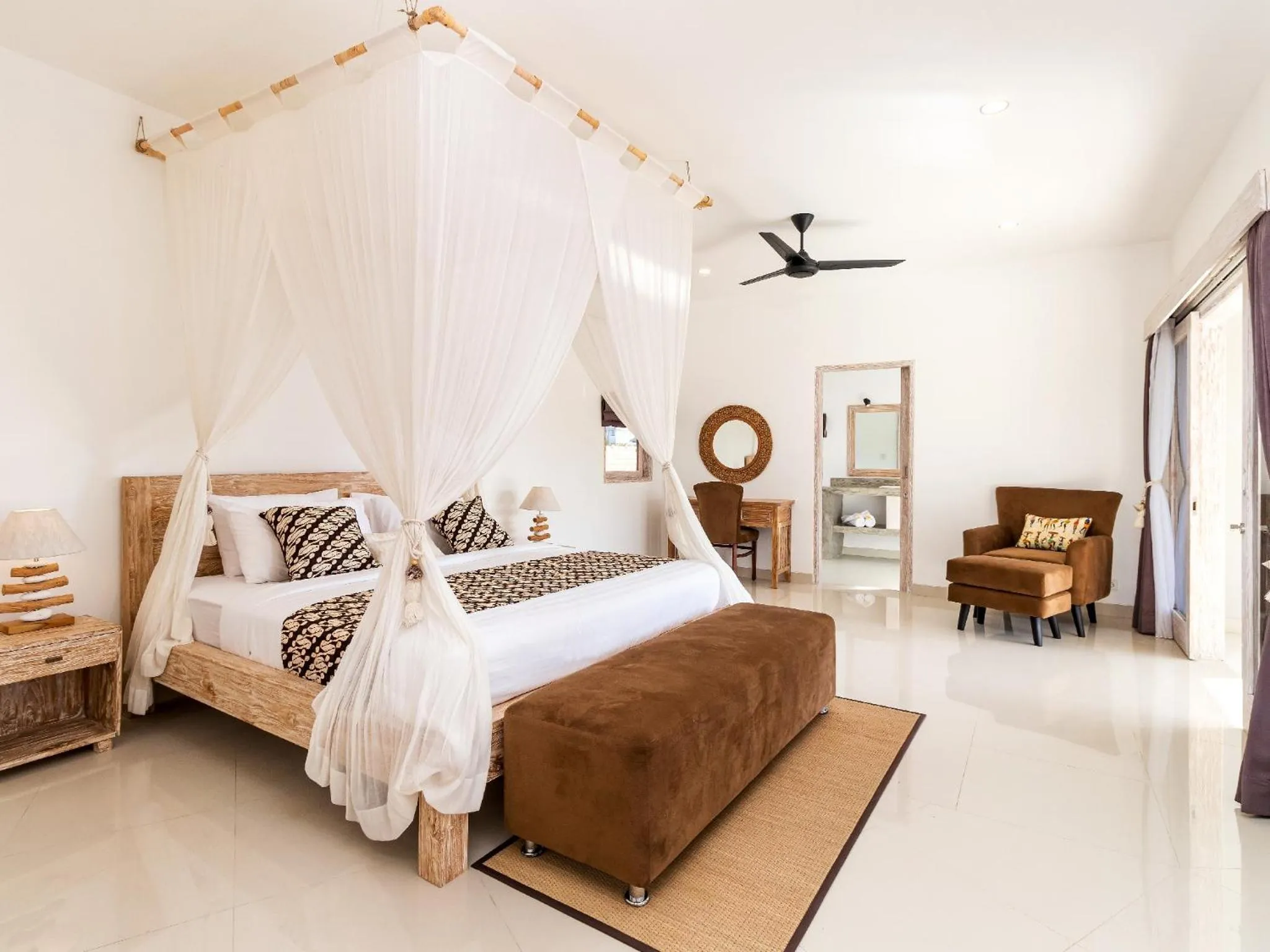 Bed in Villa Hiburan 1 by Villa Finder