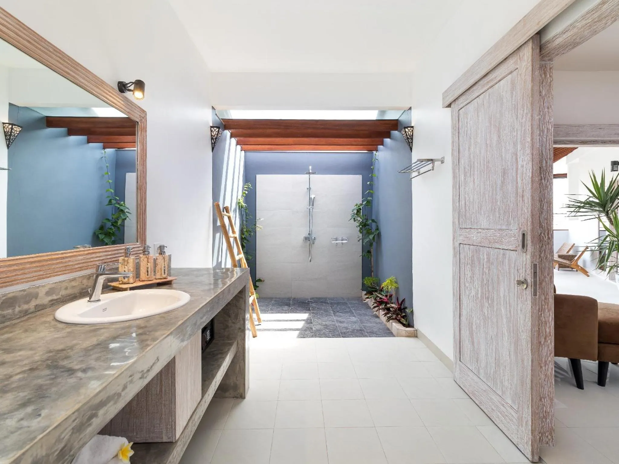 Shower in Villa Hiburan 1 by Villa Finder