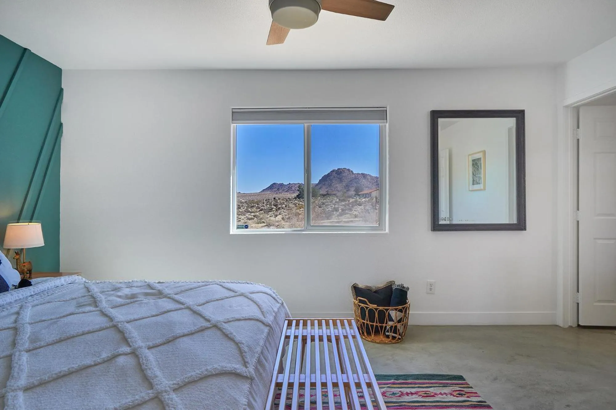 Bed in The Cherokee House in Joshua Tree