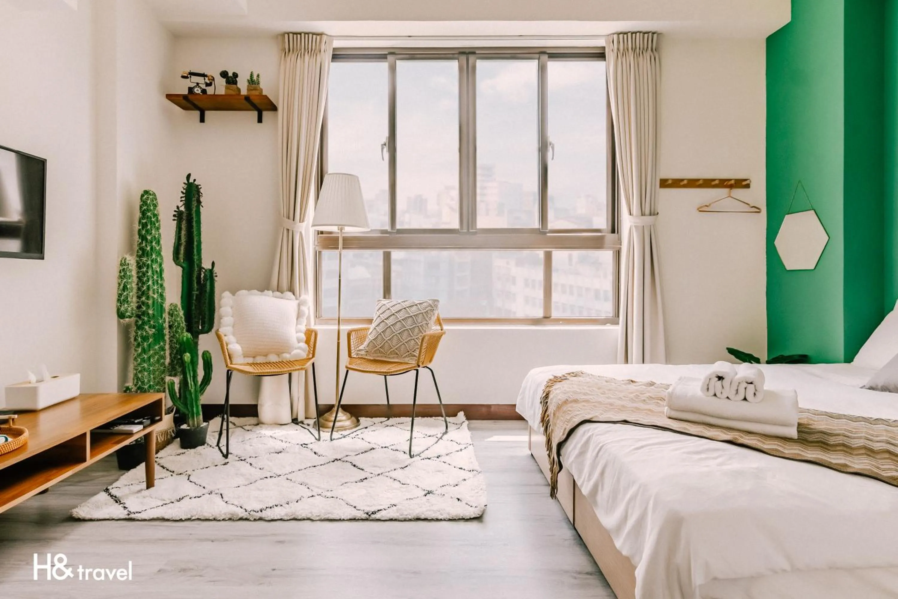 On site, Bed in Tainan Haian Art Apartment