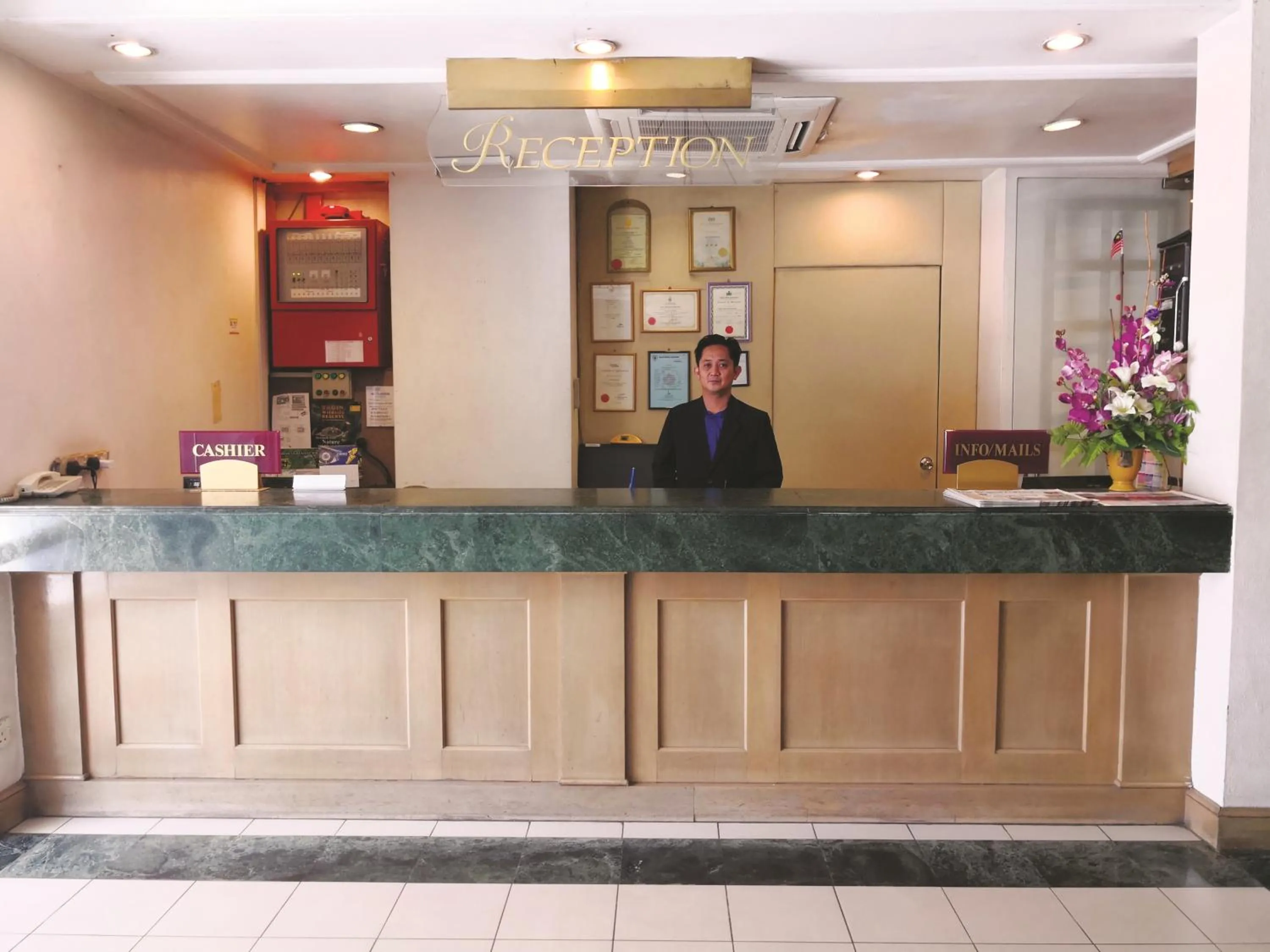 Lobby or reception in The Executive Hotel Lahad Datu