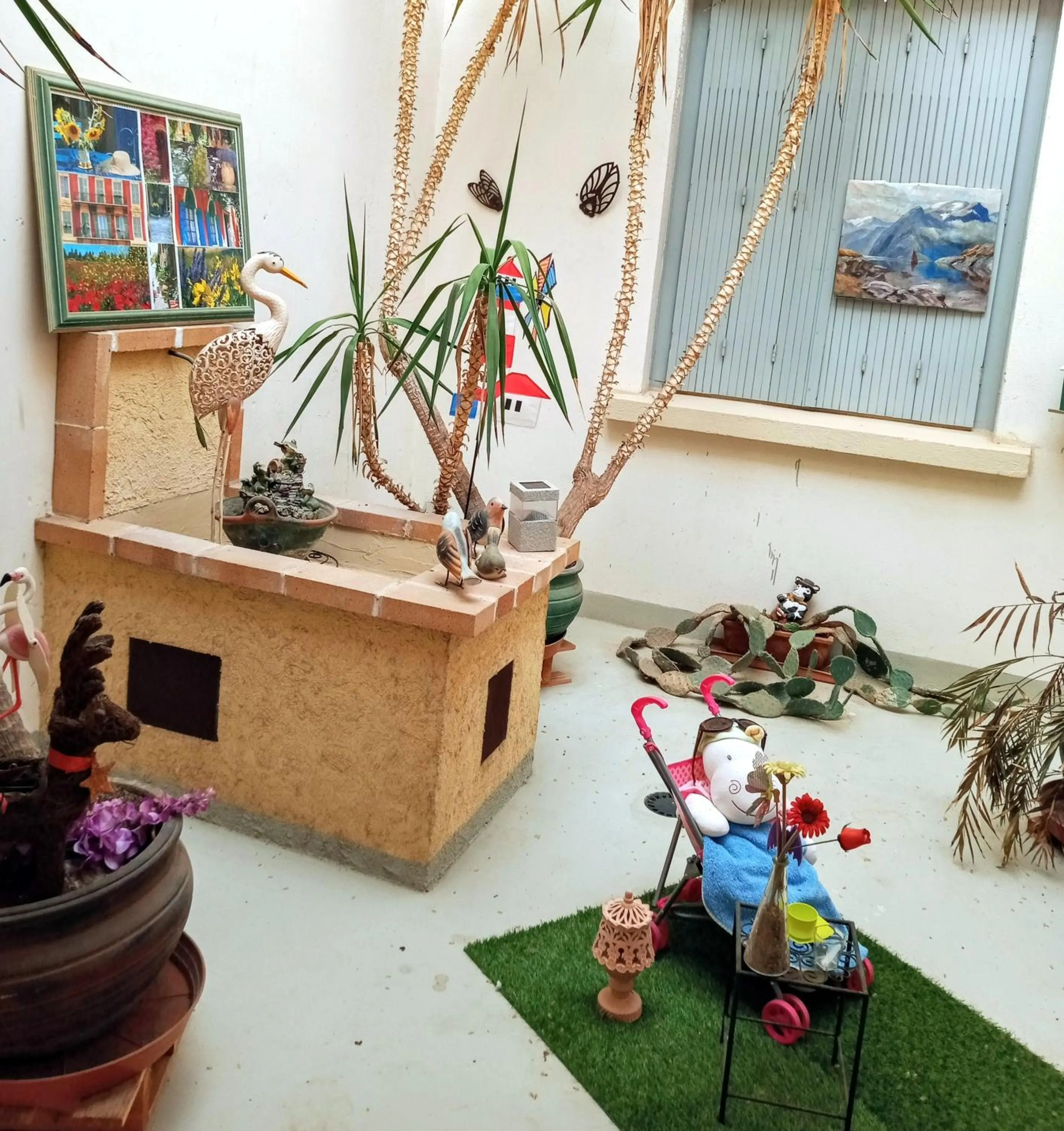 Patio in cit'hotel Hotel Las Cigalas