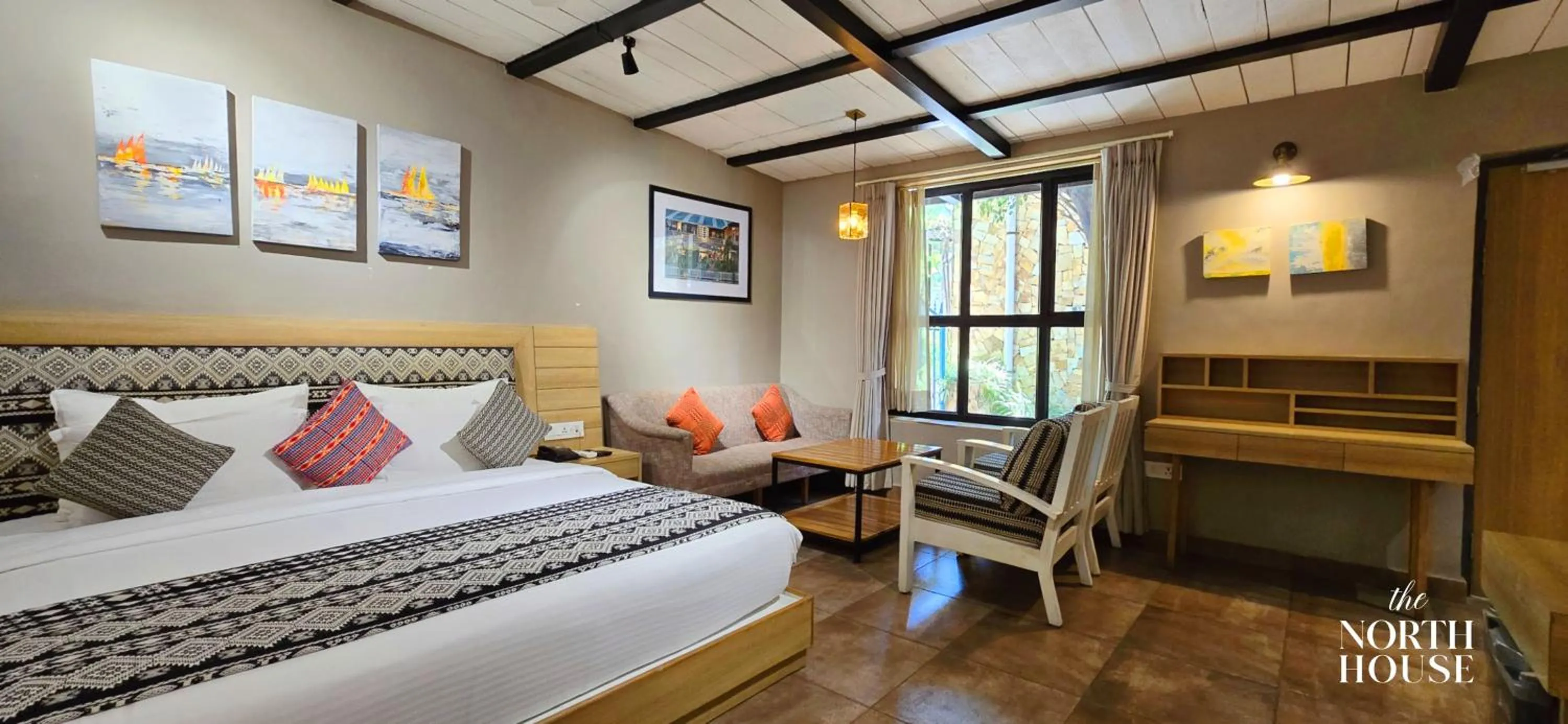 Bedroom, Bed in Hotel North House - Best Boutique Hotel in Haldwani