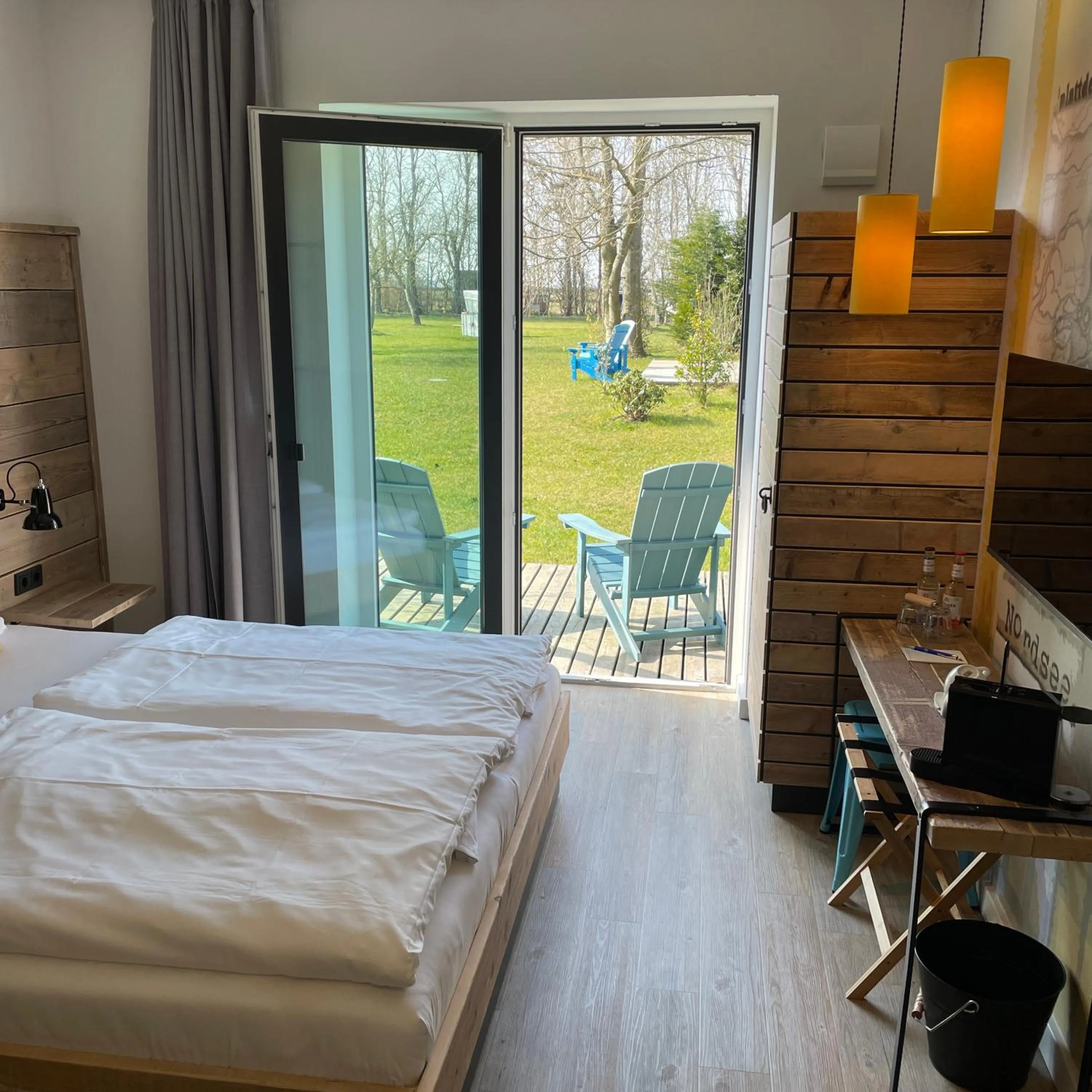 Bed in Hotel Landhafen