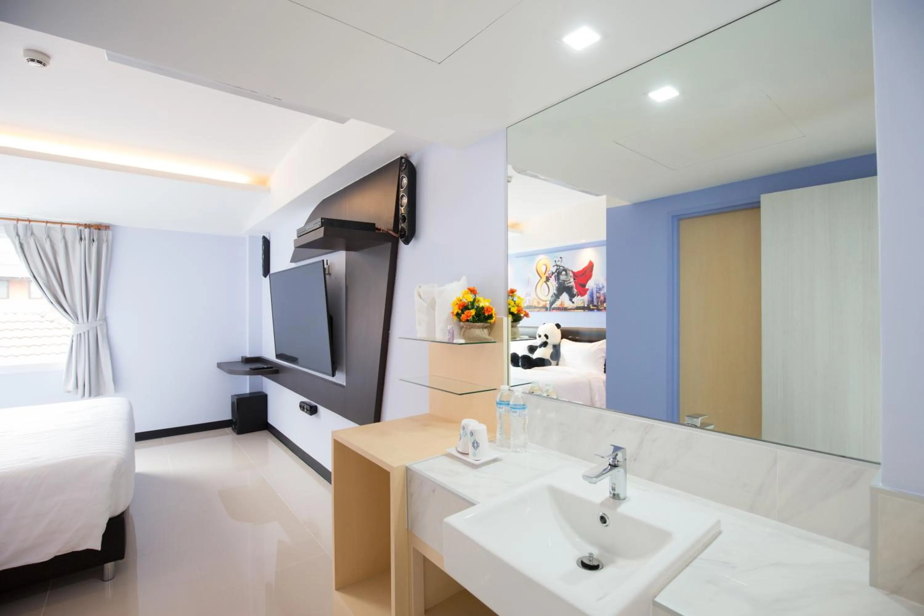 Photo of the whole room, Bed in Lucky panda Hotel