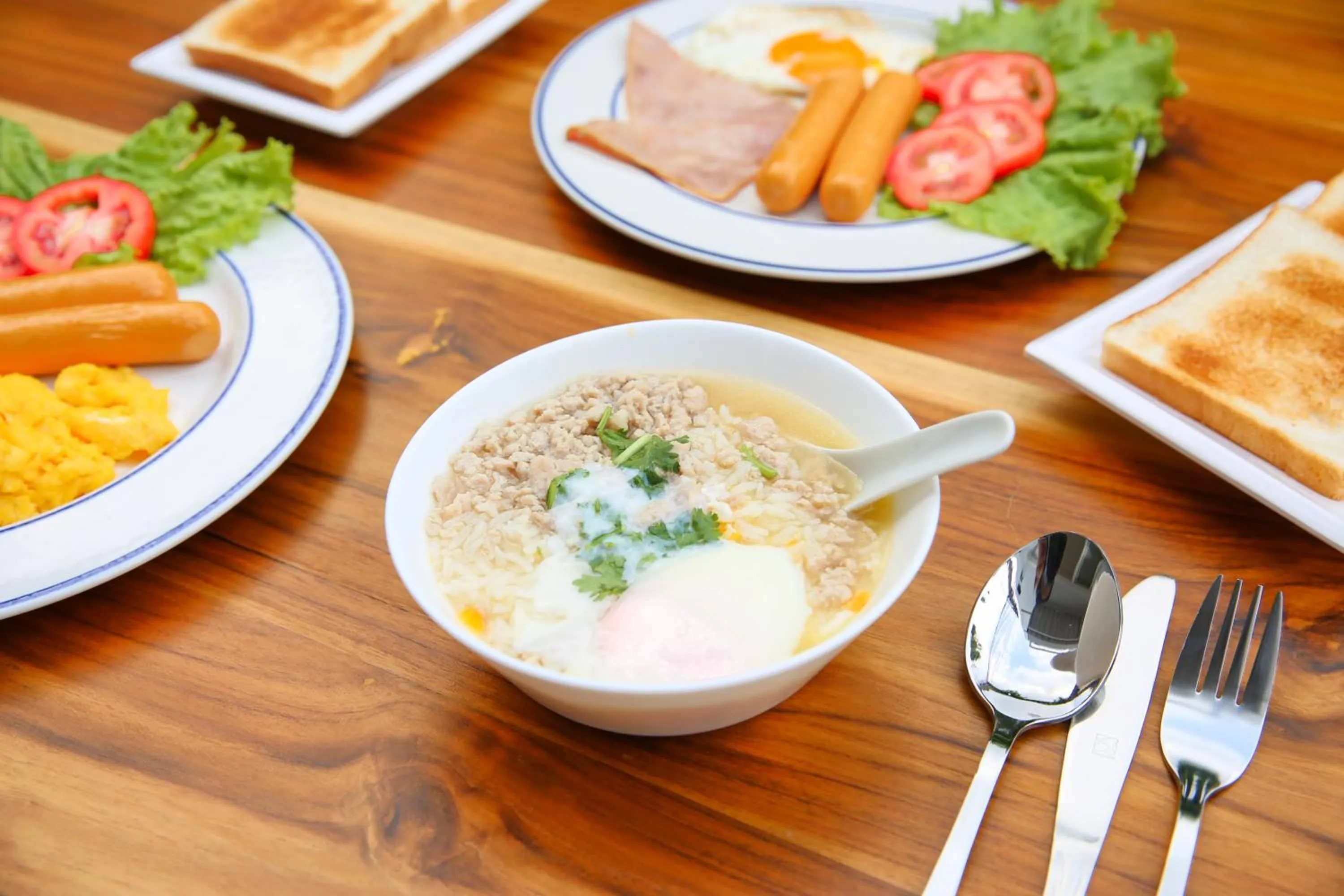 Food close-up in Lucky panda Hotel