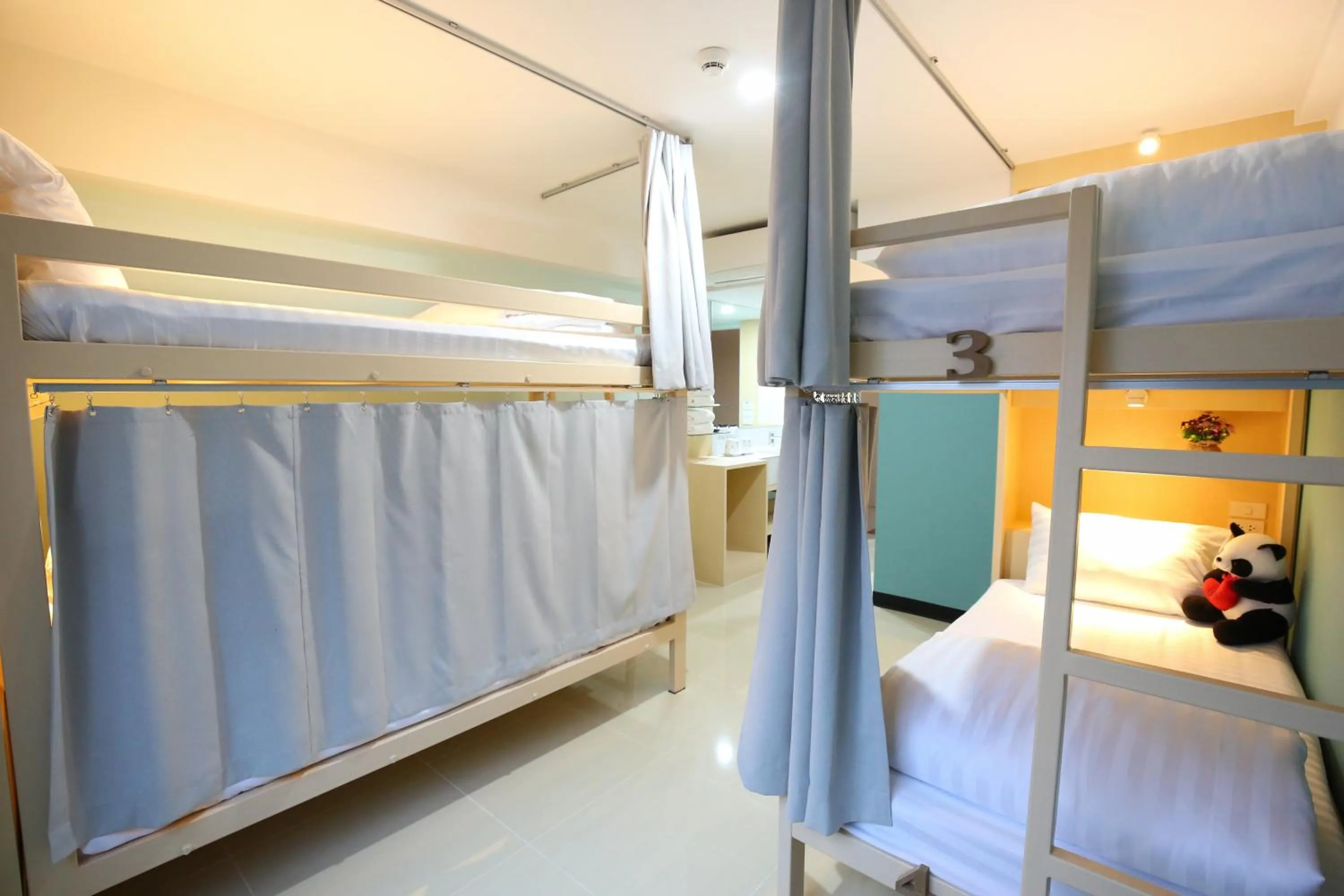 Bed in Lucky panda Hotel