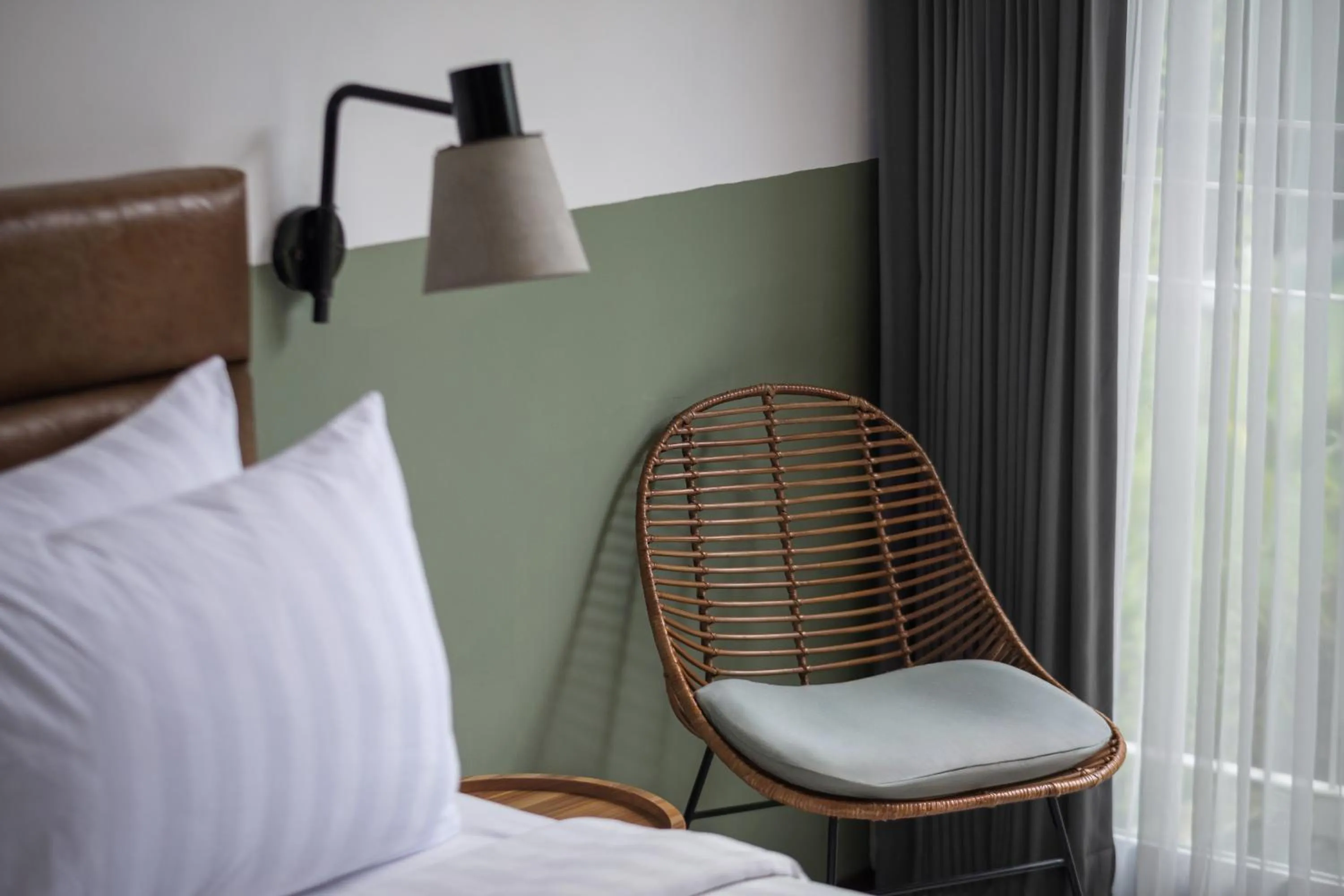 Bed in Rimbun Canggu Hotel