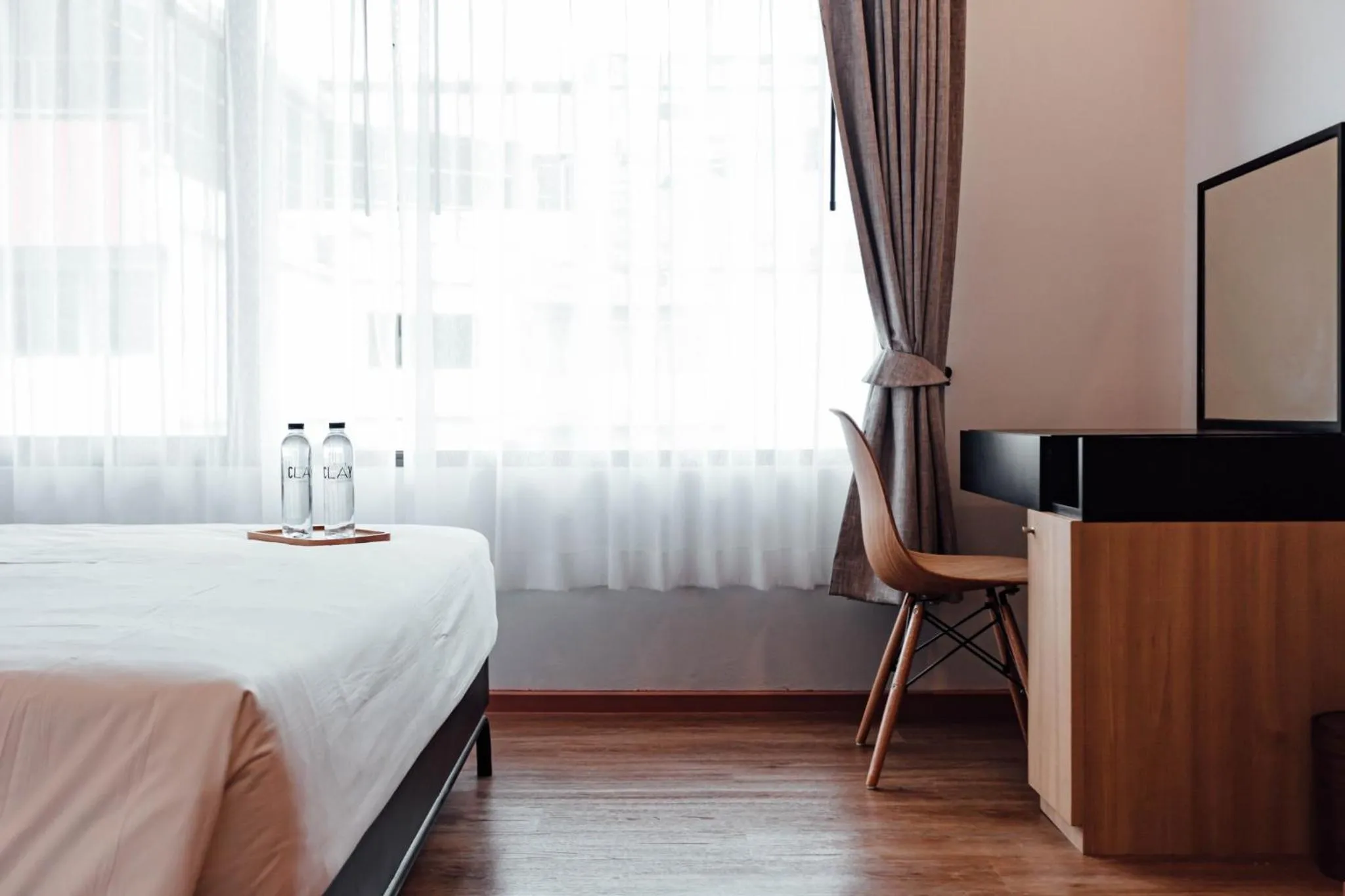 Bed in Clay Hotel Udonthani