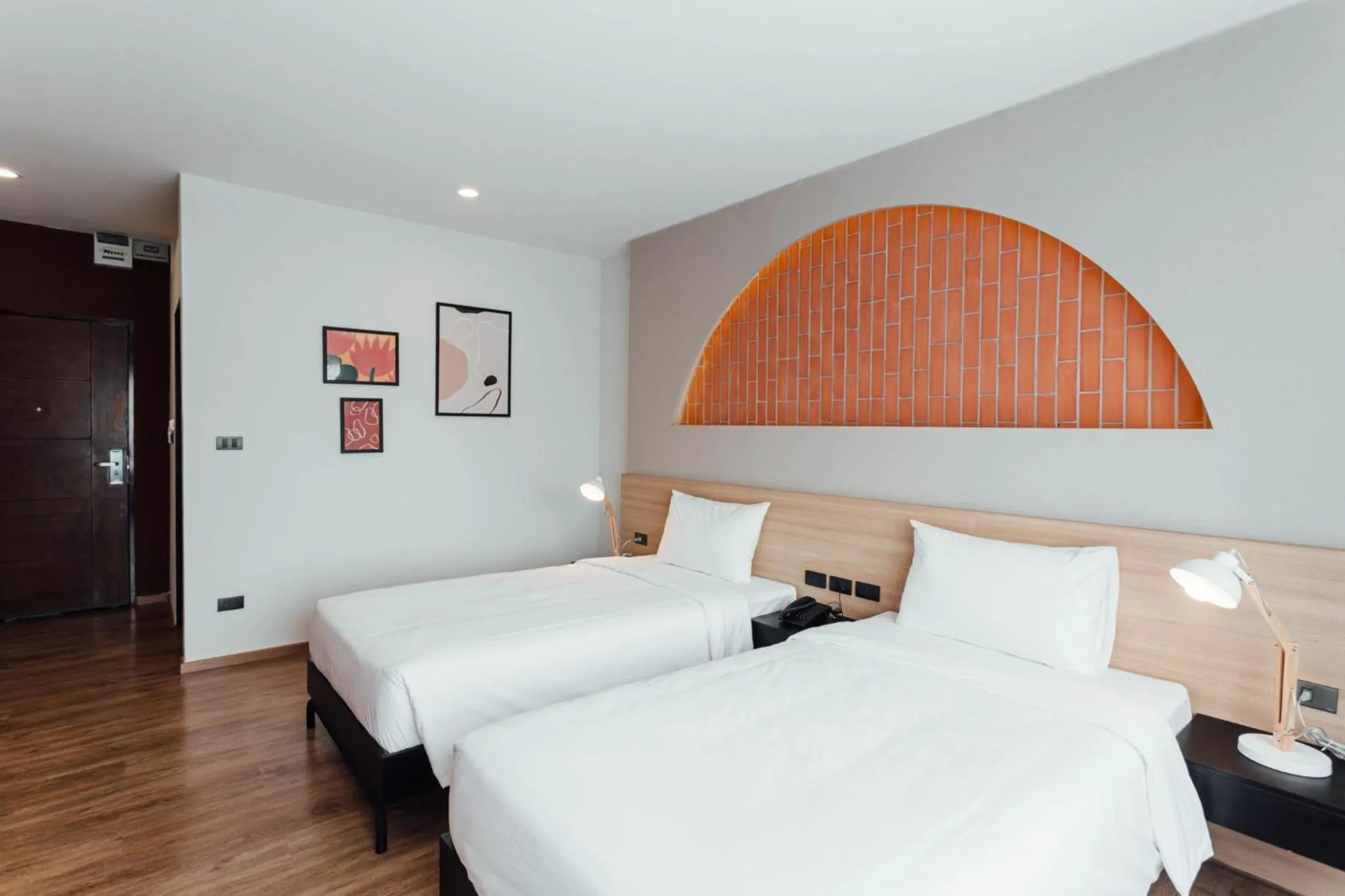 Bed in Clay Hotel Udonthani