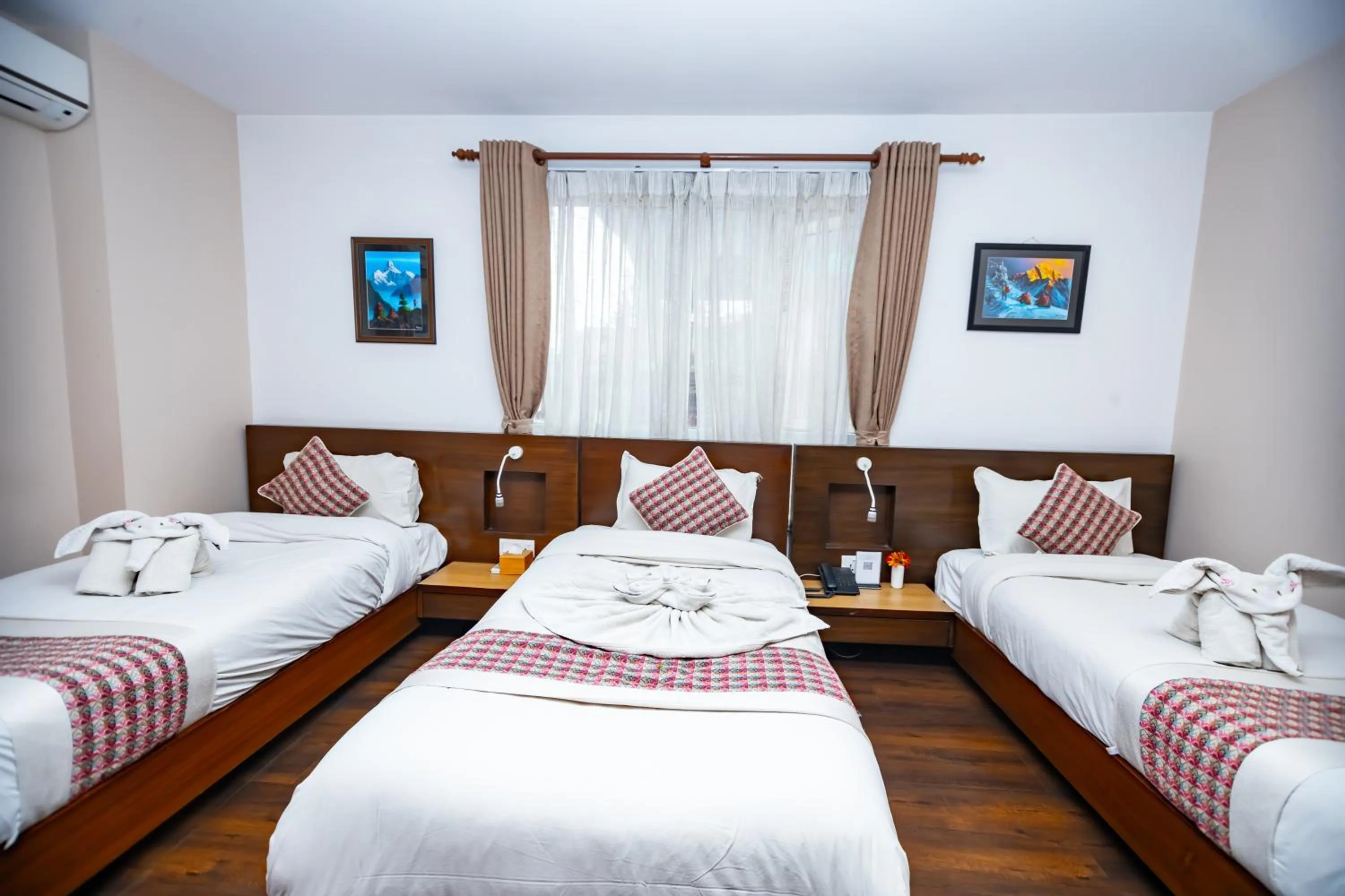 Bed in Kathmandu Suite Home