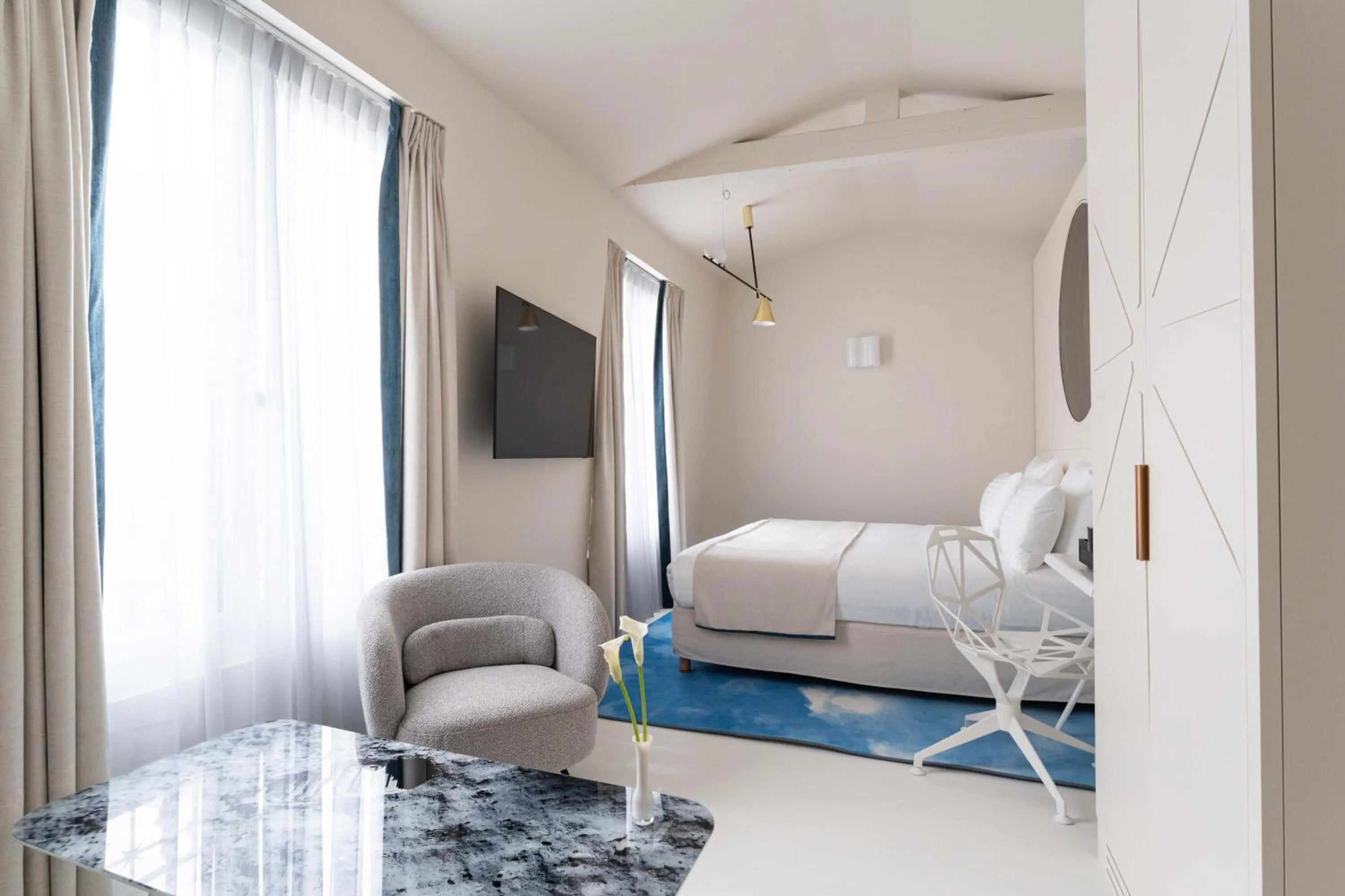 Bedroom, Bed in Hotel Astra Opera - Astotel