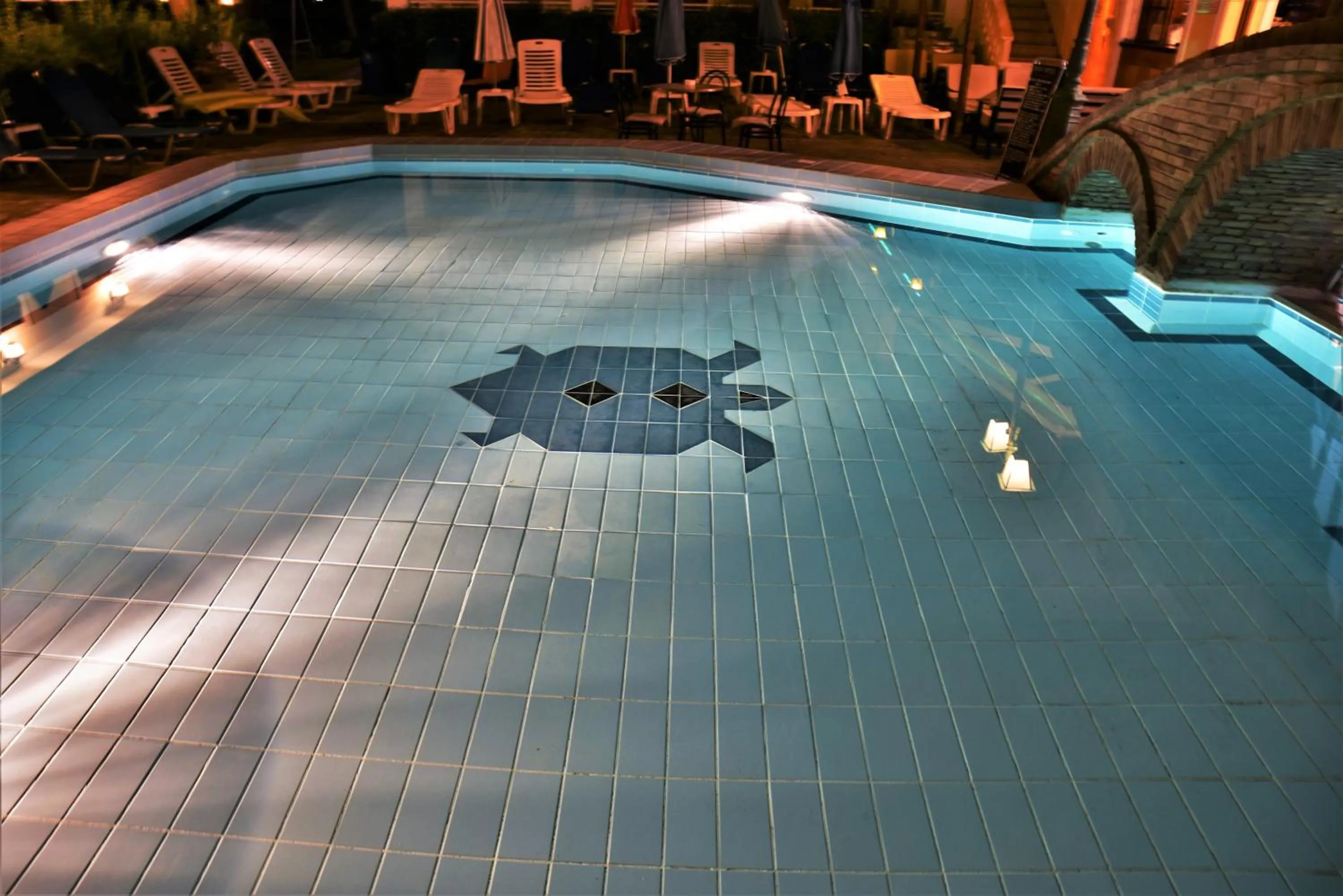 Pool view in Elpida Hotel