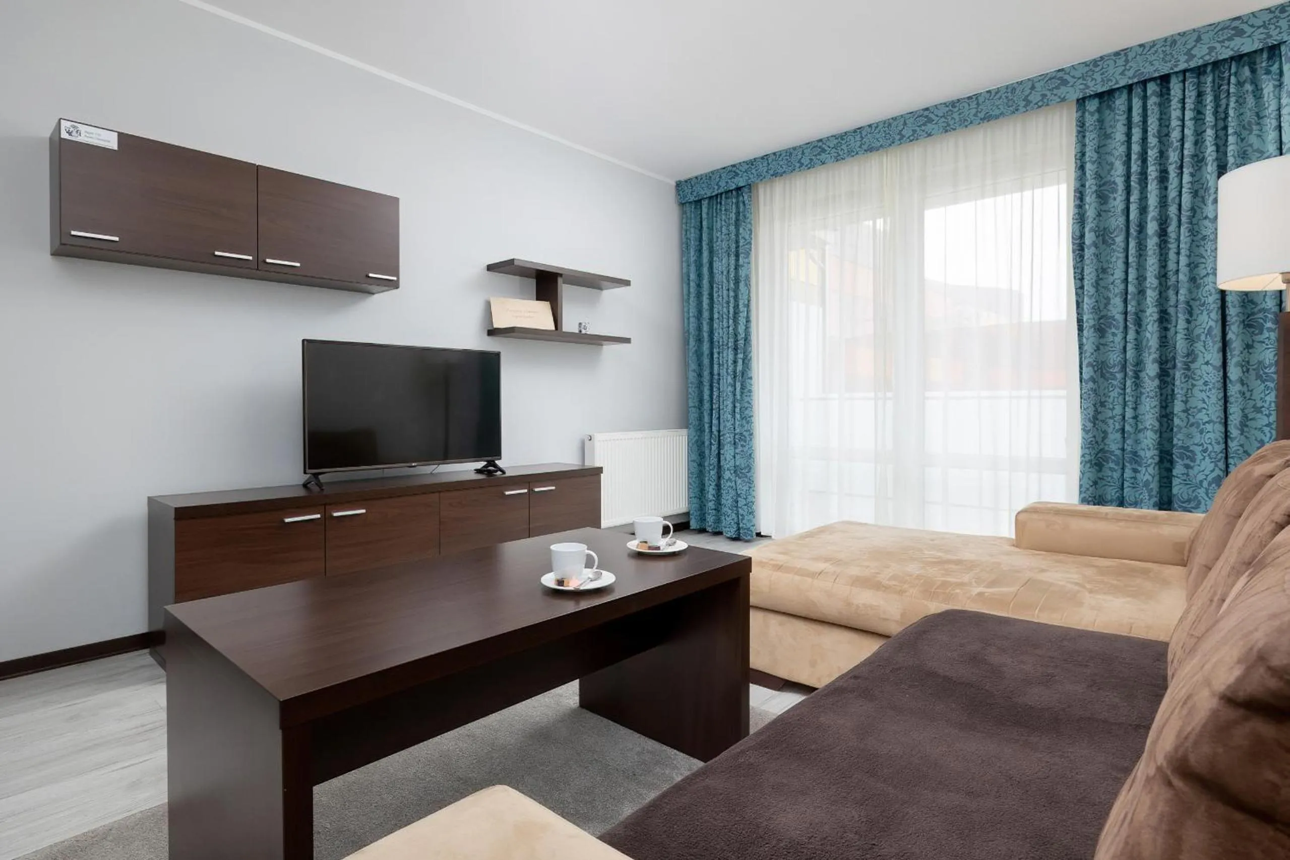 Communal lounge/ TV room, Bed in Apartamenty Aquarius by Noclegi Renters