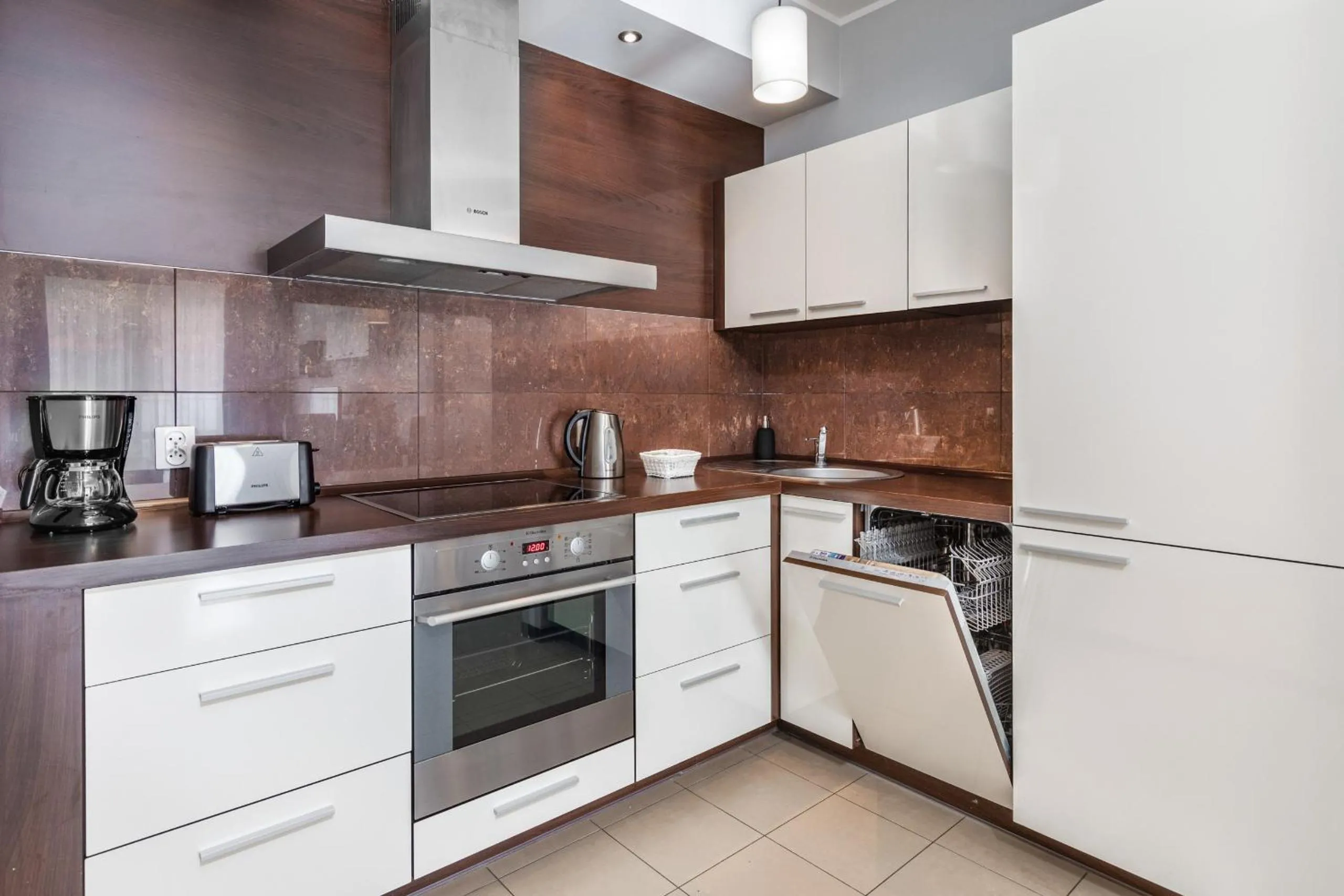 Kitchen or kitchenette in Apartamenty Aquarius by Noclegi Renters