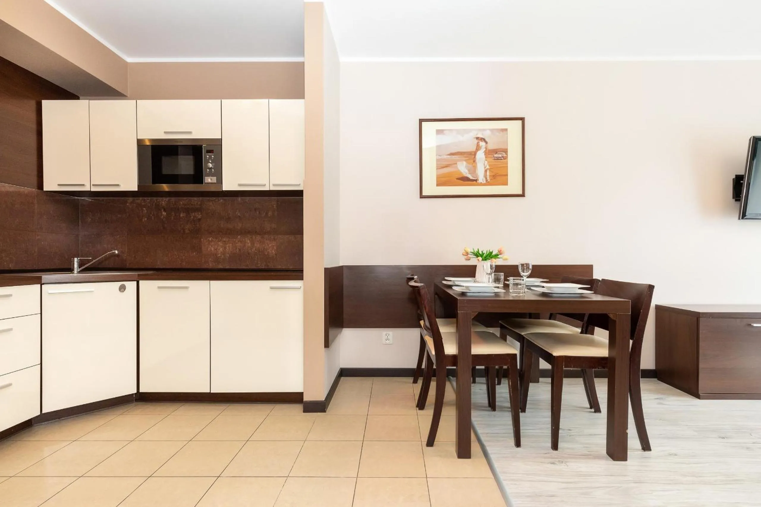 Kitchen or kitchenette in Apartamenty Aquarius by Noclegi Renters