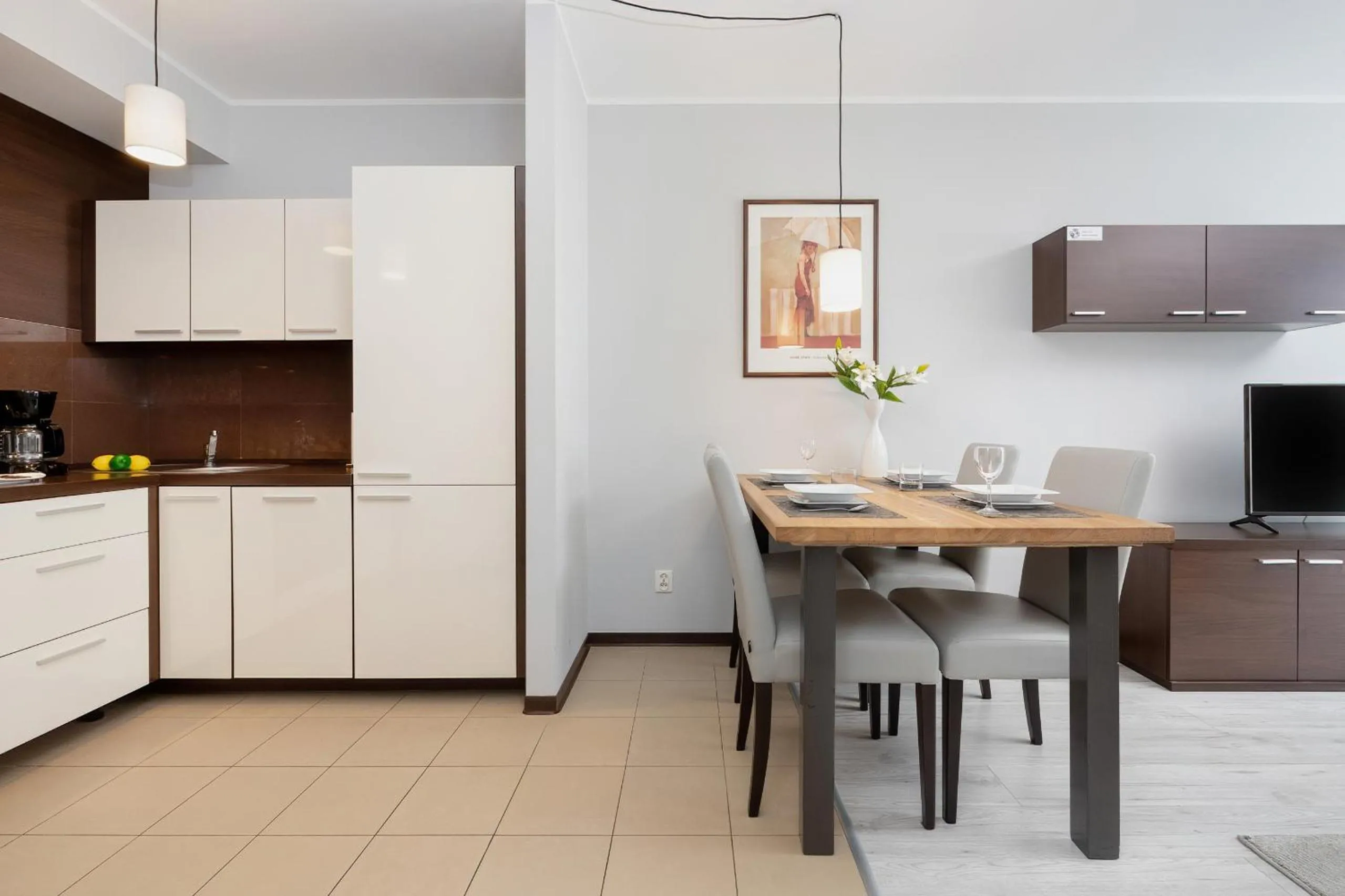 Kitchen or kitchenette in Apartamenty Aquarius by Noclegi Renters
