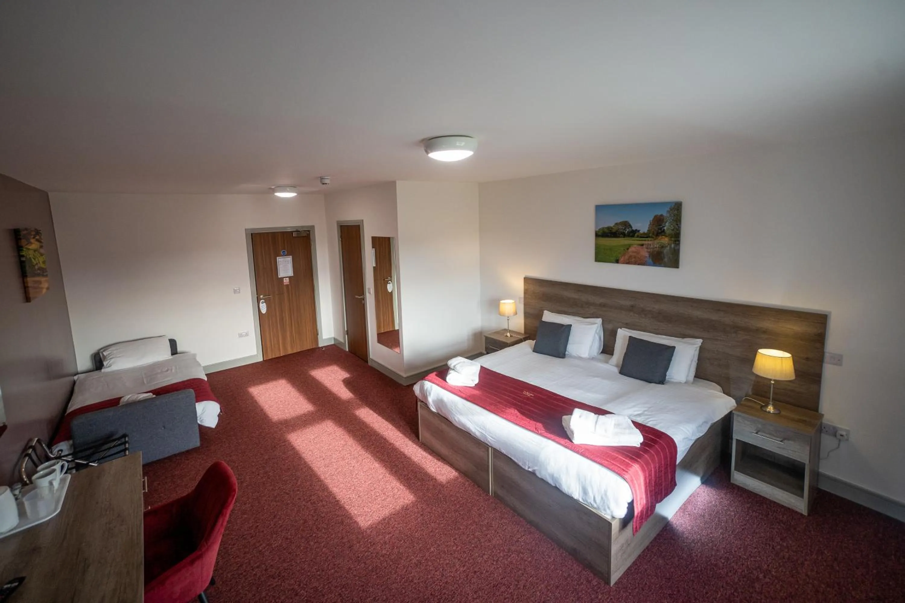 Bed in Belvedere Hotel and Golf