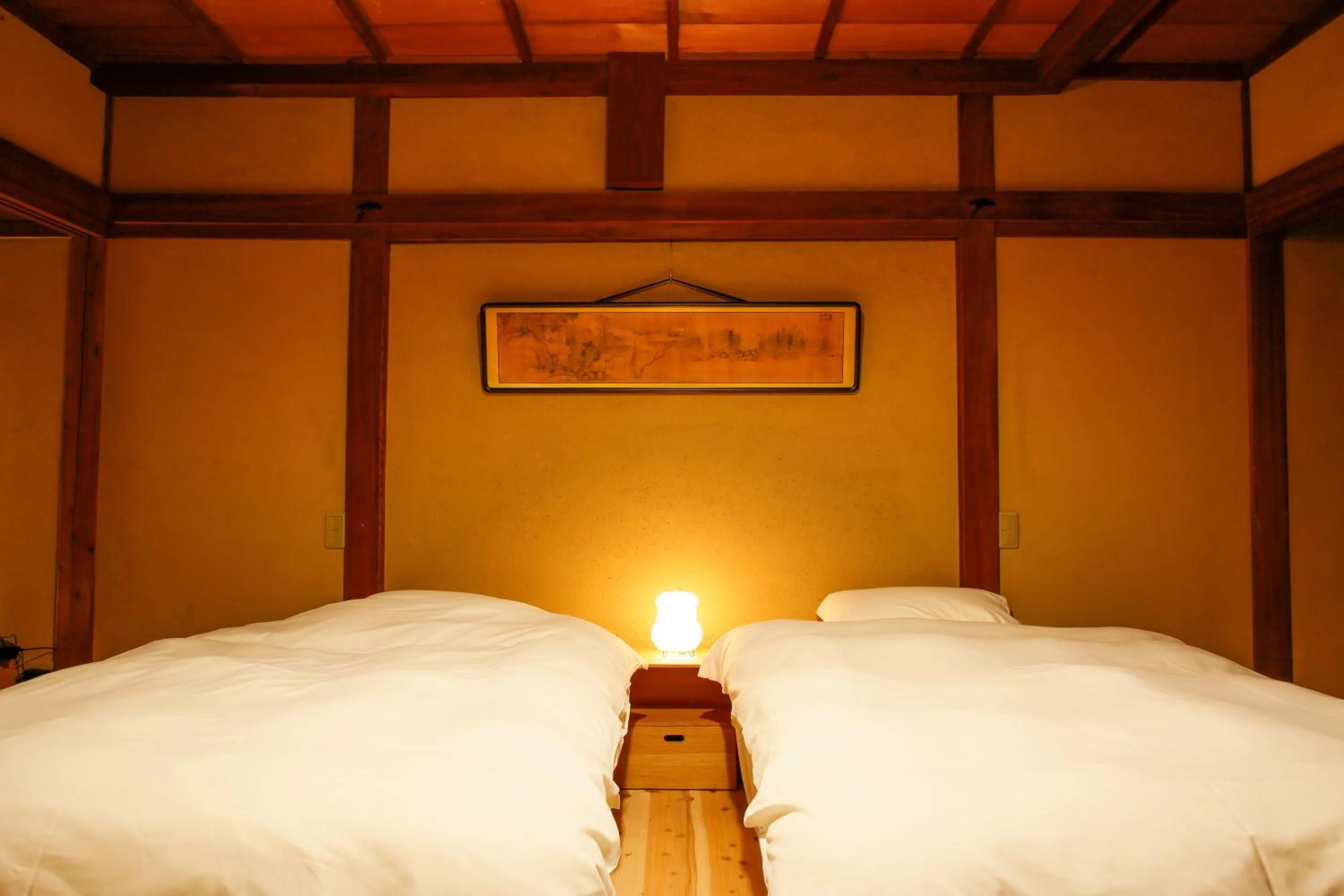 Bed in Kariya Ryokan Q