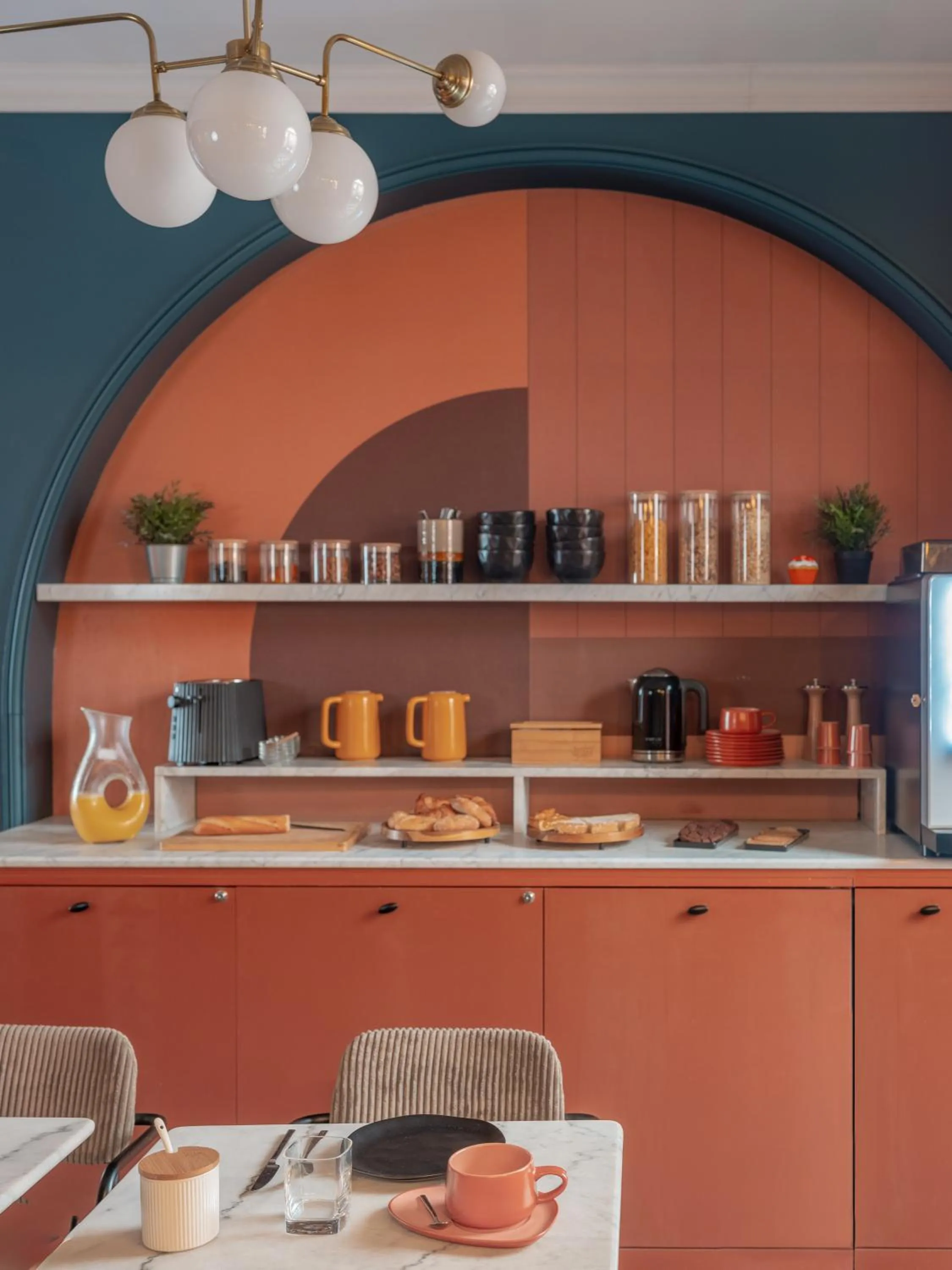 Buffet breakfast in Hôtel Biskui