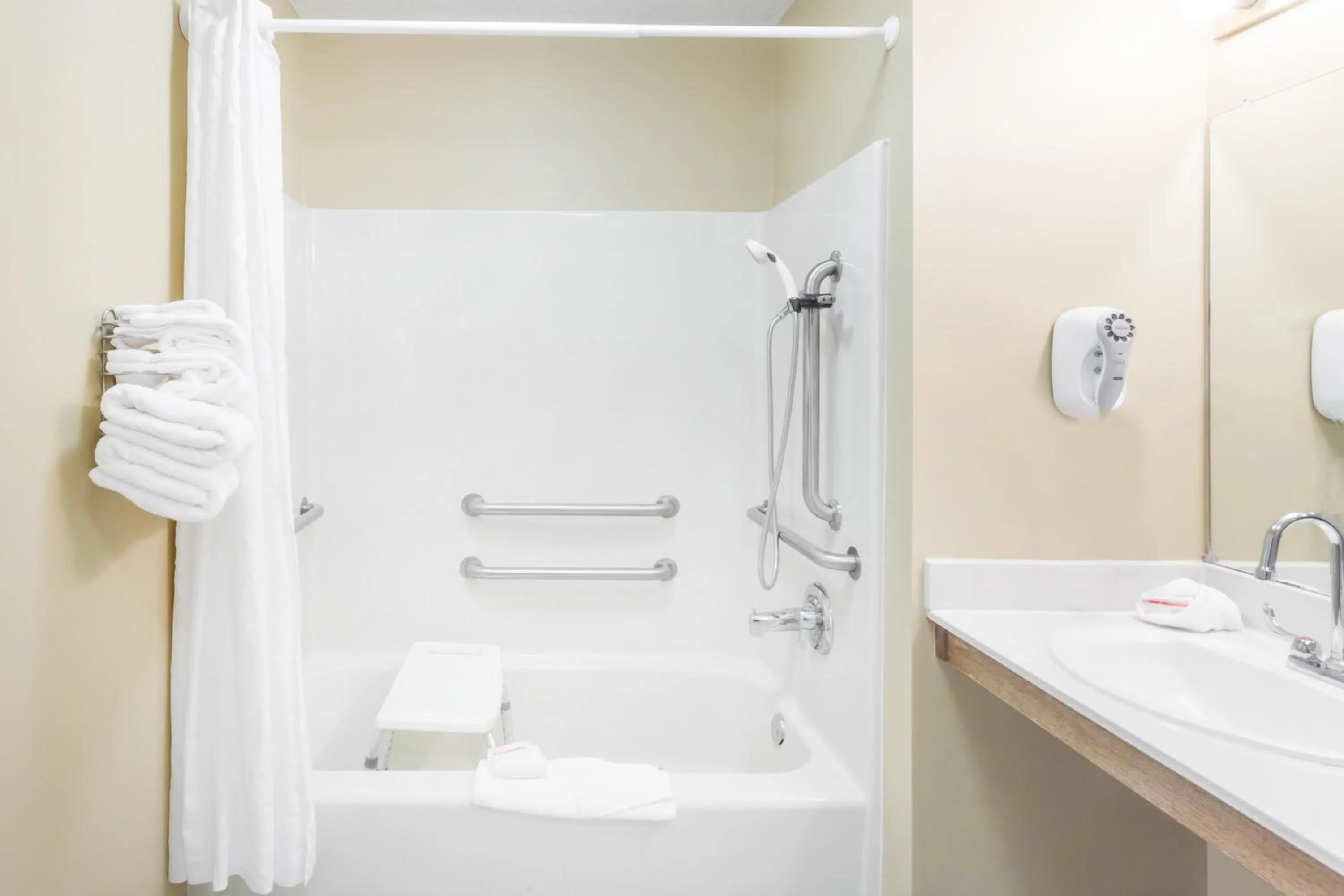 Shower in Baymont by Wyndham Florence/Muscle Shoals