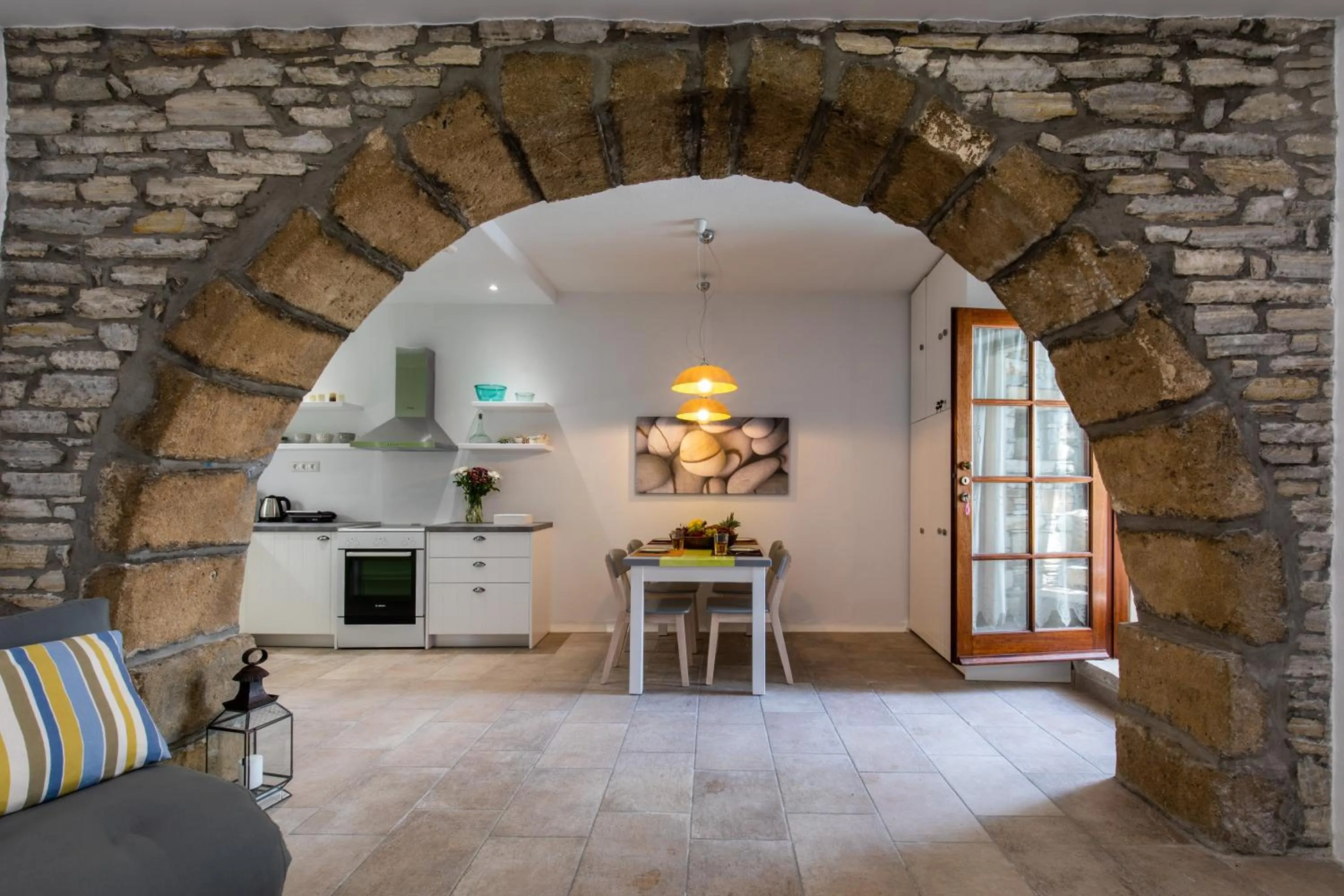Patio in Arco Naxos Luxury Apartments