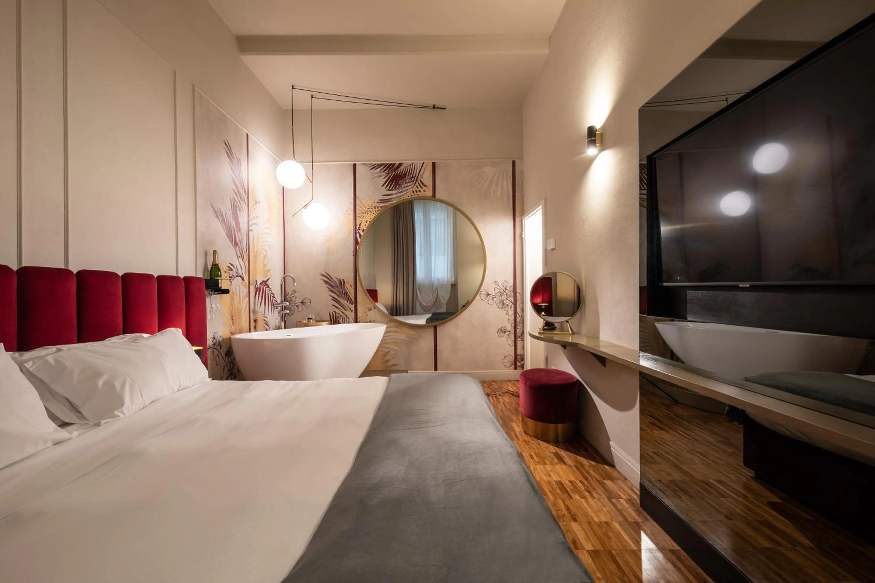 Bed in Ricasoli Garden Relais